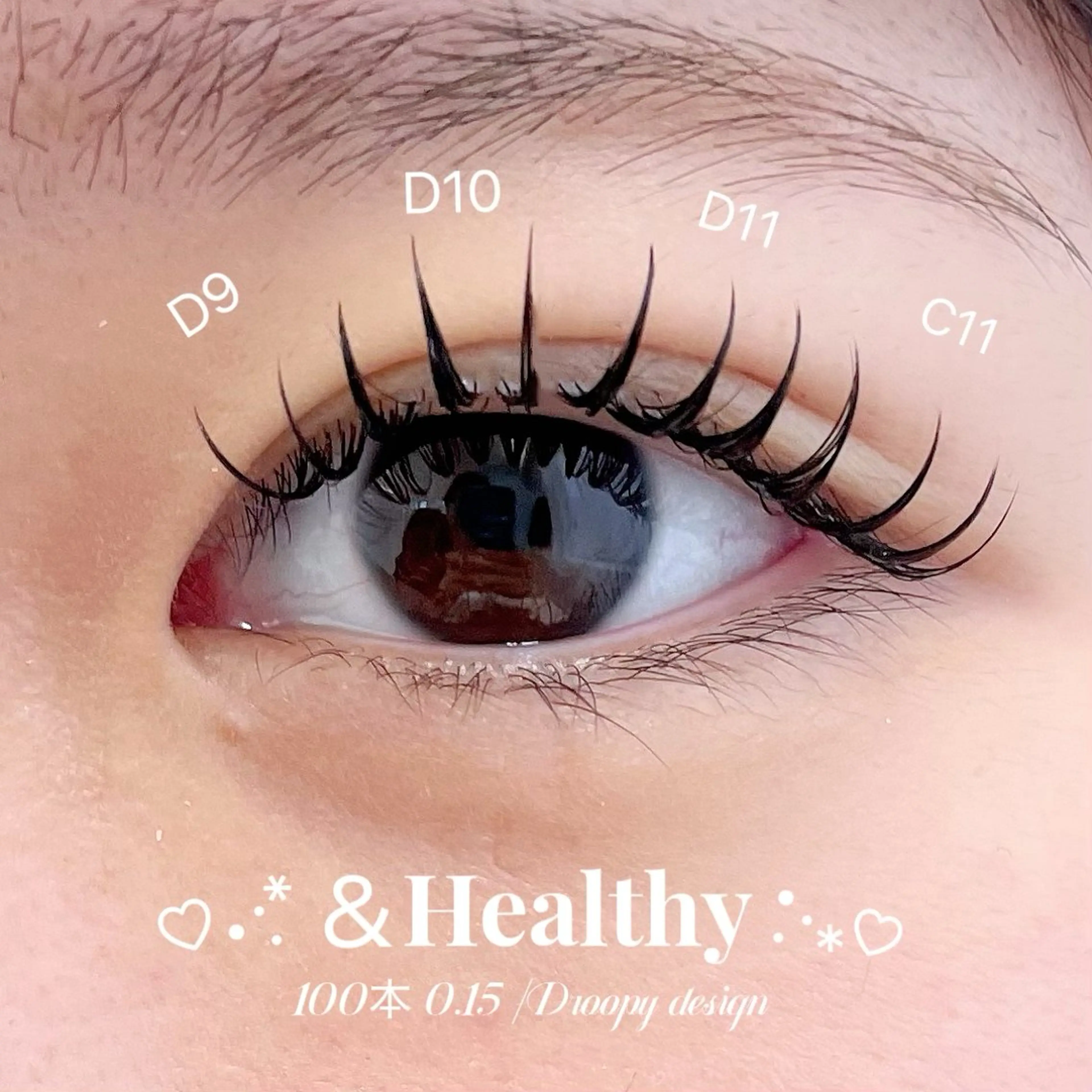 【✨&Healthy+フラットラッシュ✨】100本¥9000/120本¥10000 ⭐️LED変更可能+1,000円⭐️の写真