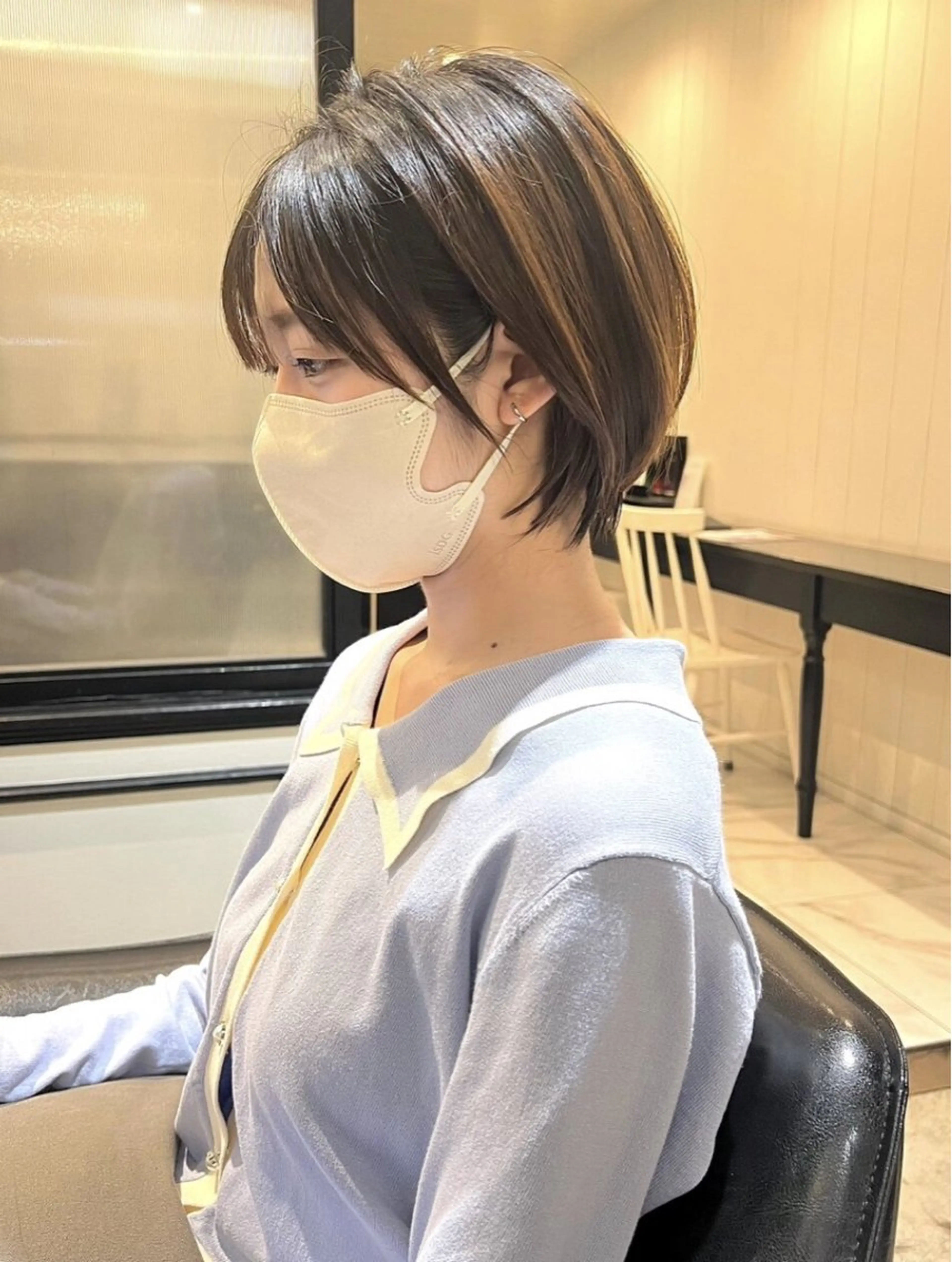 【平日限定】丸みショートボブカット＋うる艶カラーの写真