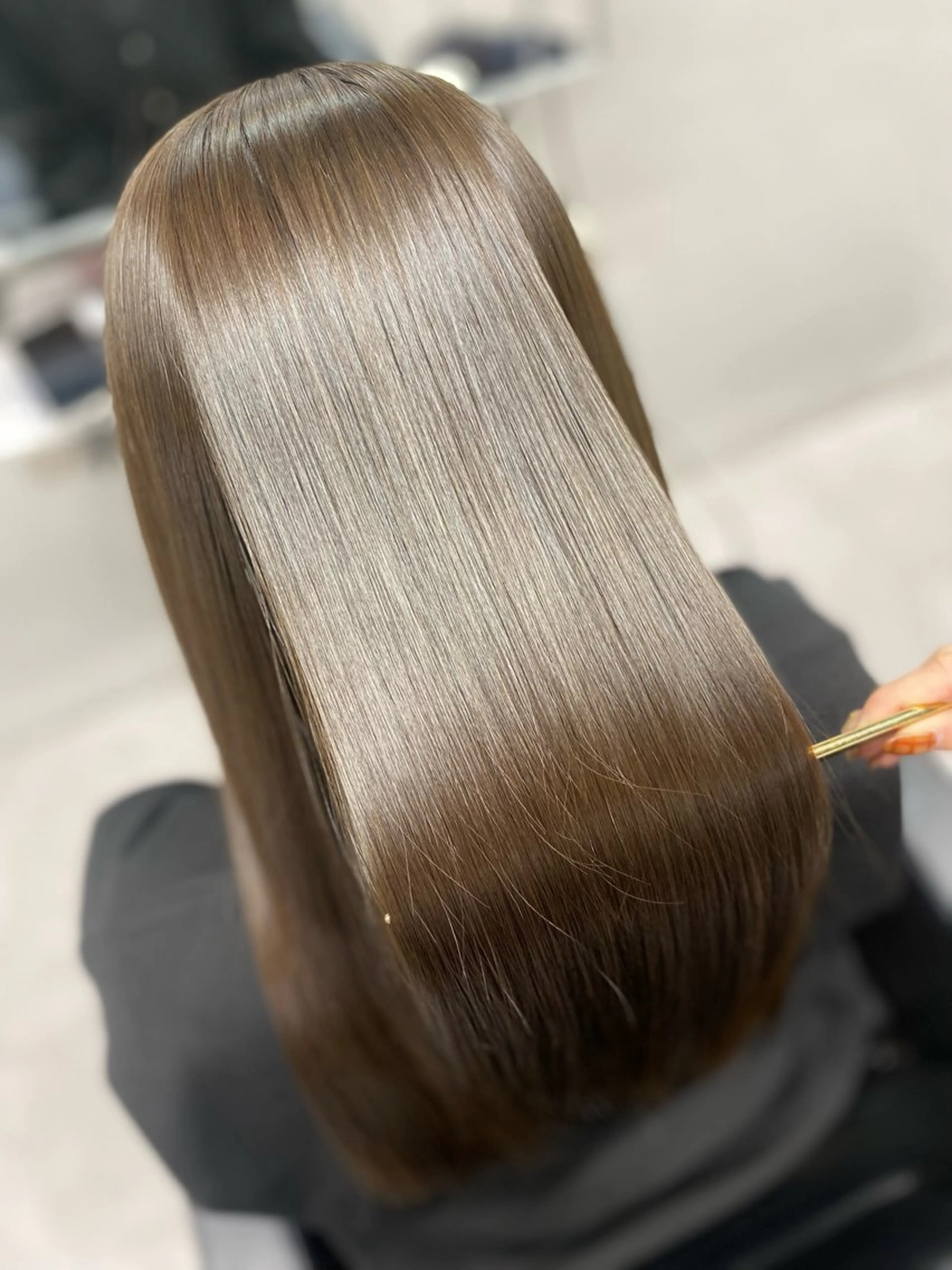 ロング カット ヘアカラー トリートメント 艶髪/縮毛矯正 🫧辻野海羽のヘアスタイル