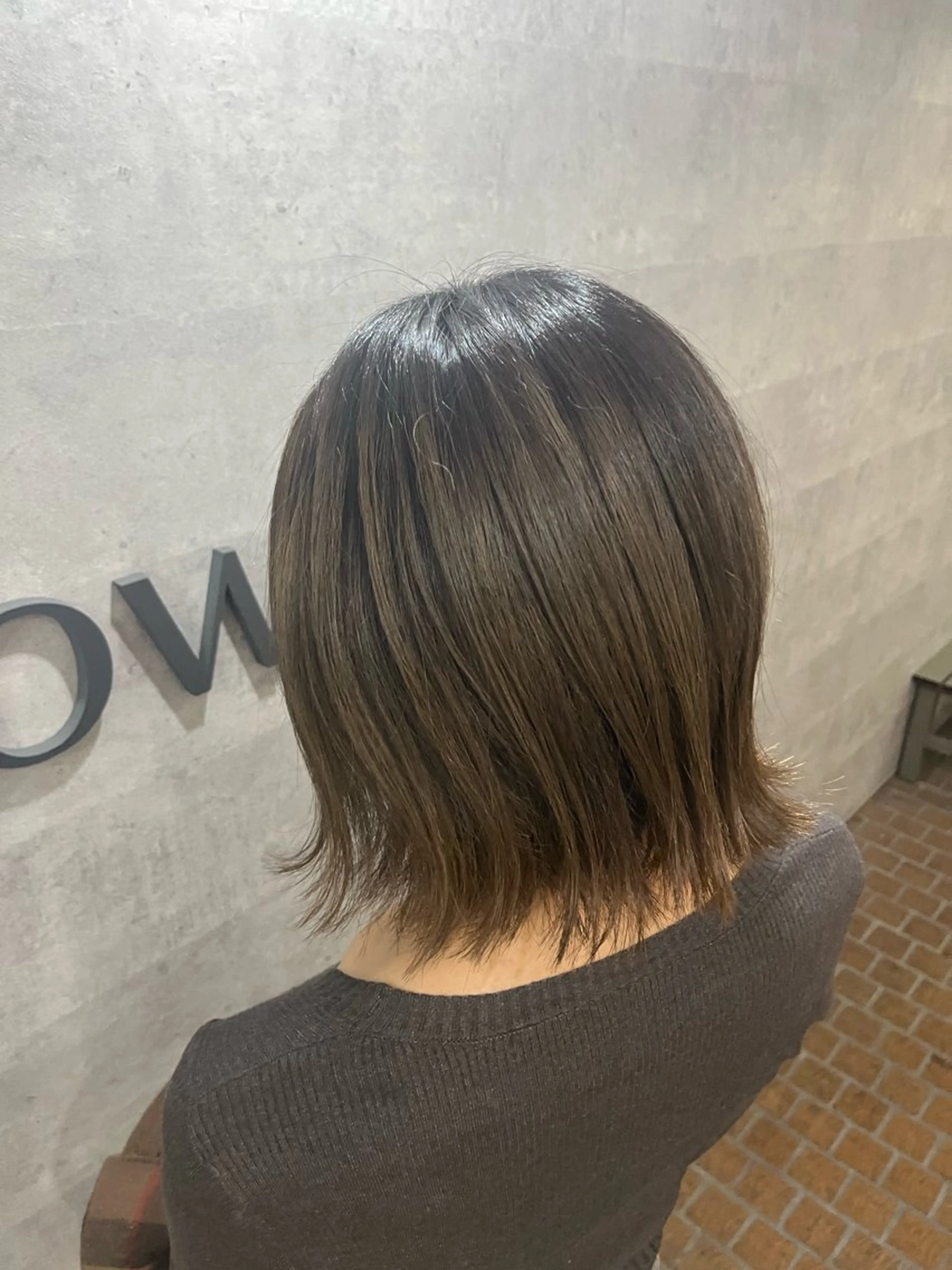 セミロング カット ヘアカラー Grow by NYNY 田代 紀恵のヘアスタイル