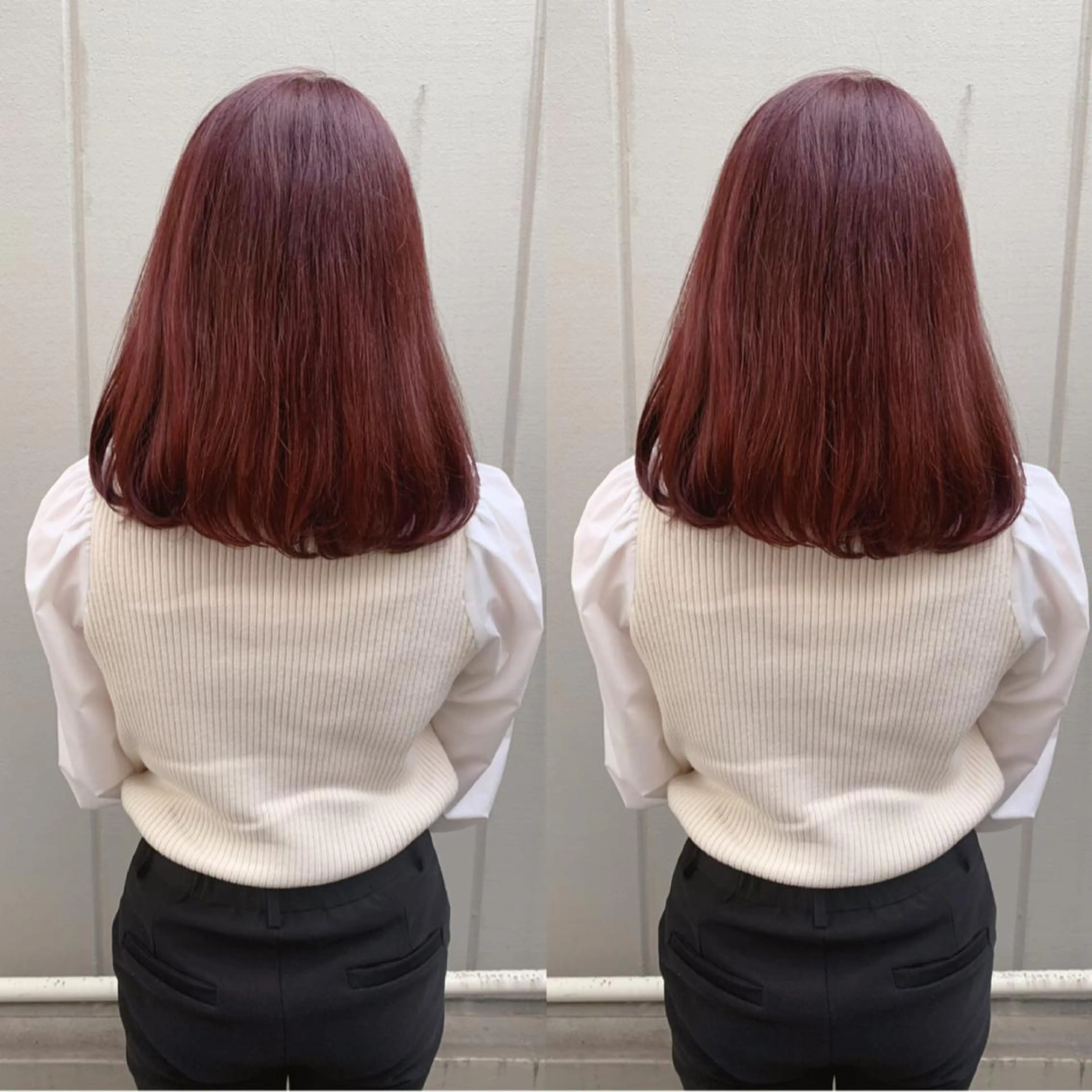 ミディアム カラー カット ヘアカラー トリートメント ヘッドスパ 透明感/オリーブ/ グレージュ/YUKAのヘアスタイル