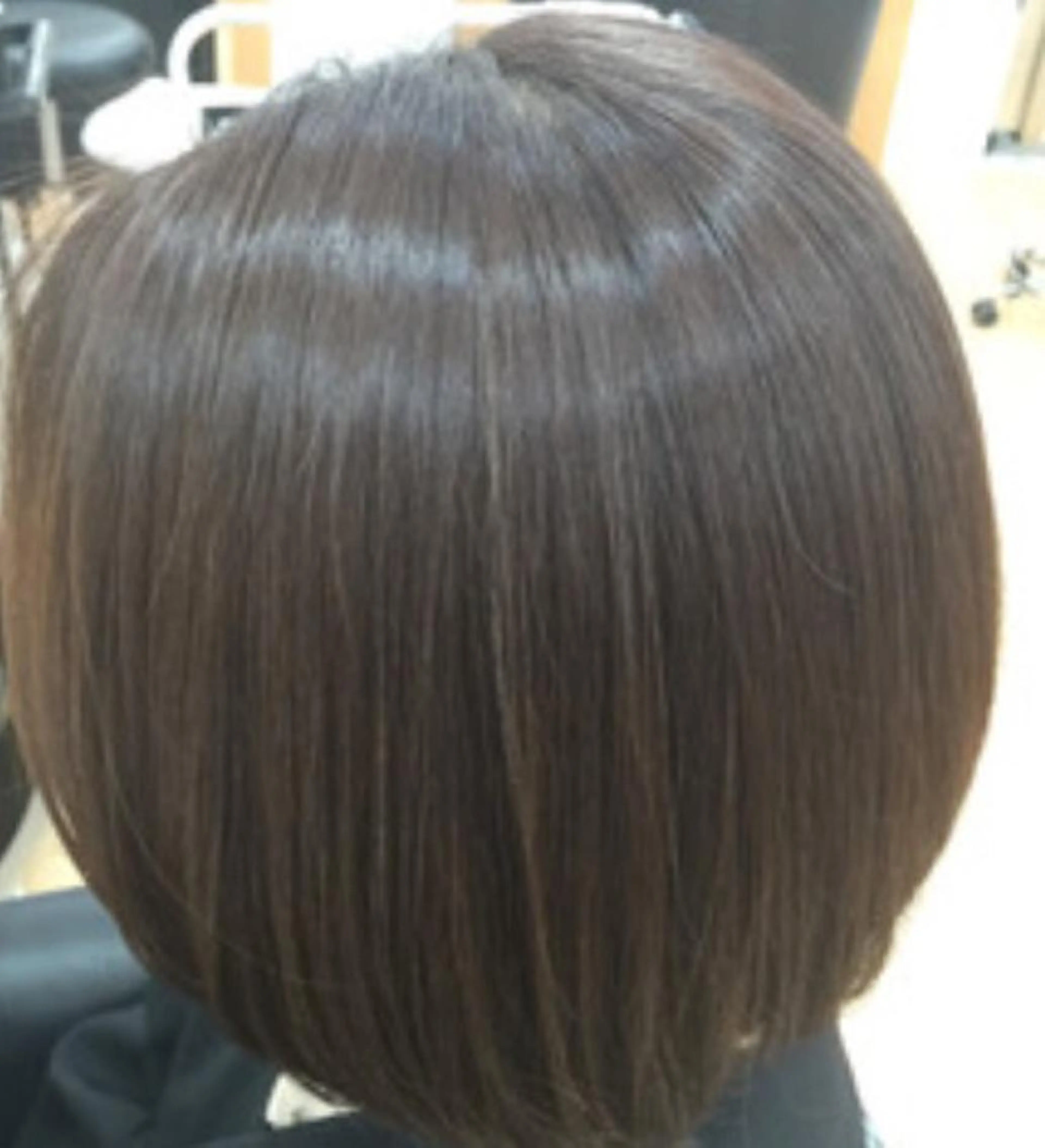 セミロング 縮毛矯正×髪質改善 カラー×クロスパーマのヘアスタイル