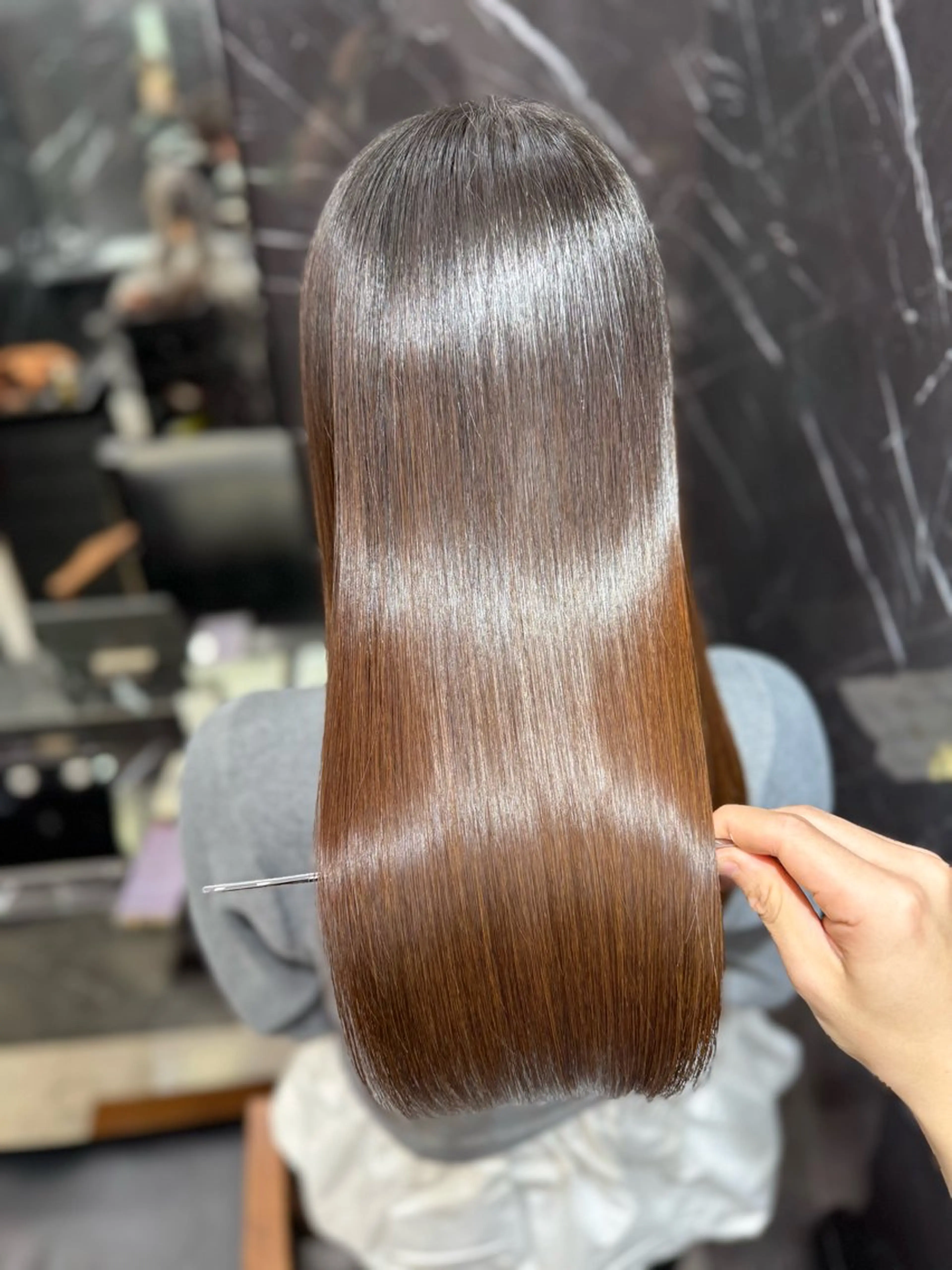 ロング JIN|乾かしただけ 美髪矯正本格髪質改善のヘアスタイル