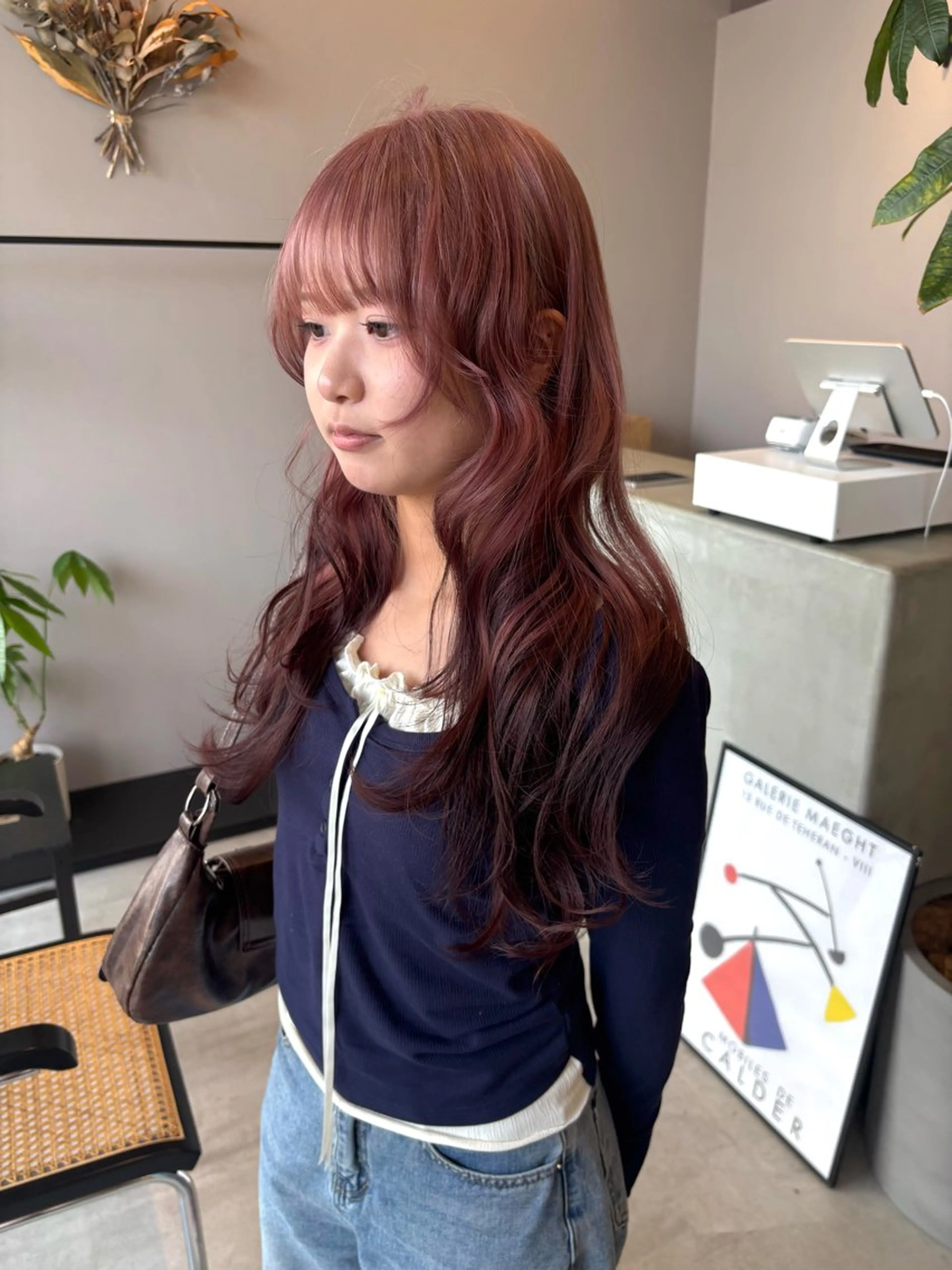 ロング カラー ベージュカラー ブラウンカラー ピンクカラー ピンクベージュ ピンクブラウン ヘアカラー miyu /niilのヘアスタイル