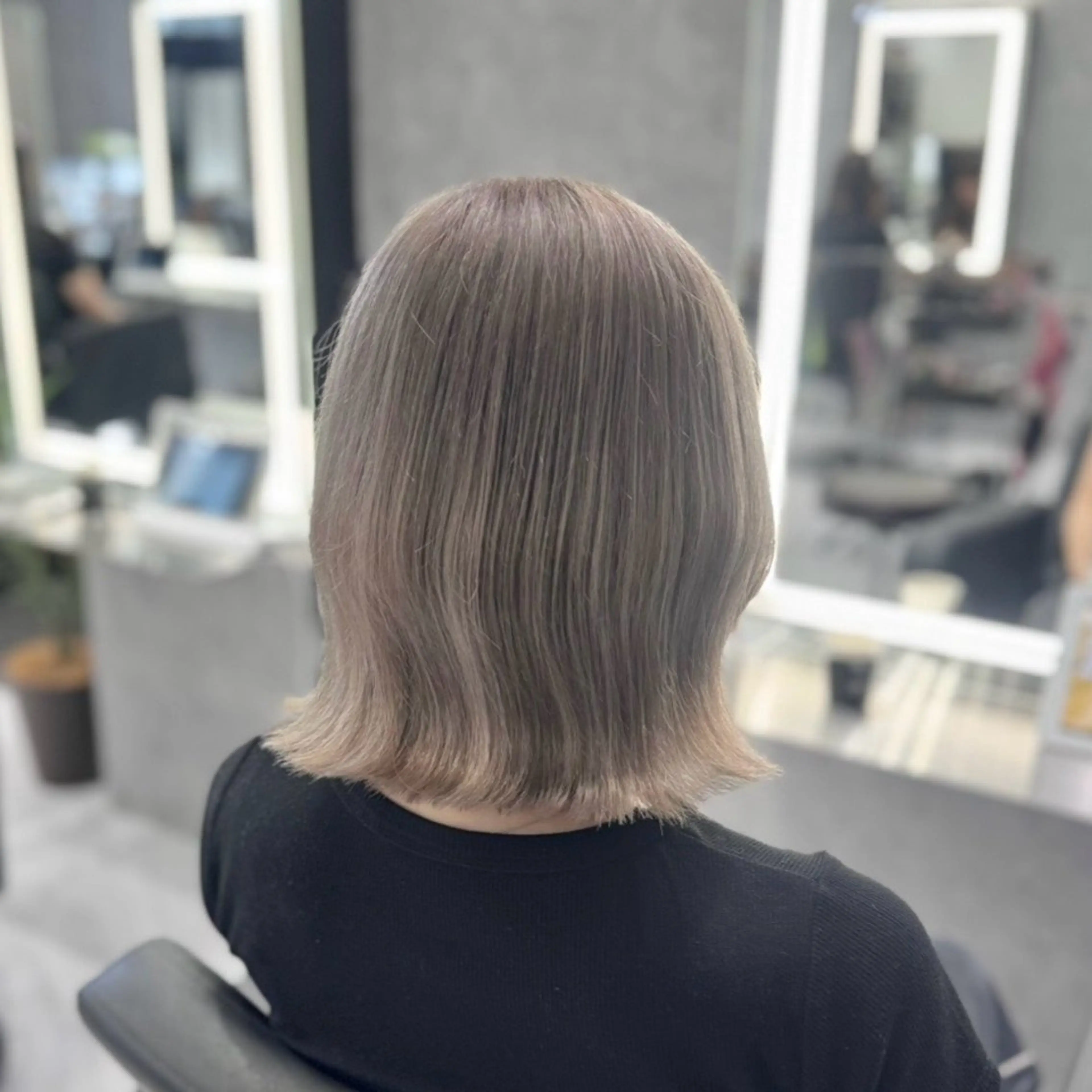 ミディアム カット ヘアカラー トリートメント ❤️‍🔥シールエク ＋カラー京❤️‍🔥のヘアスタイル