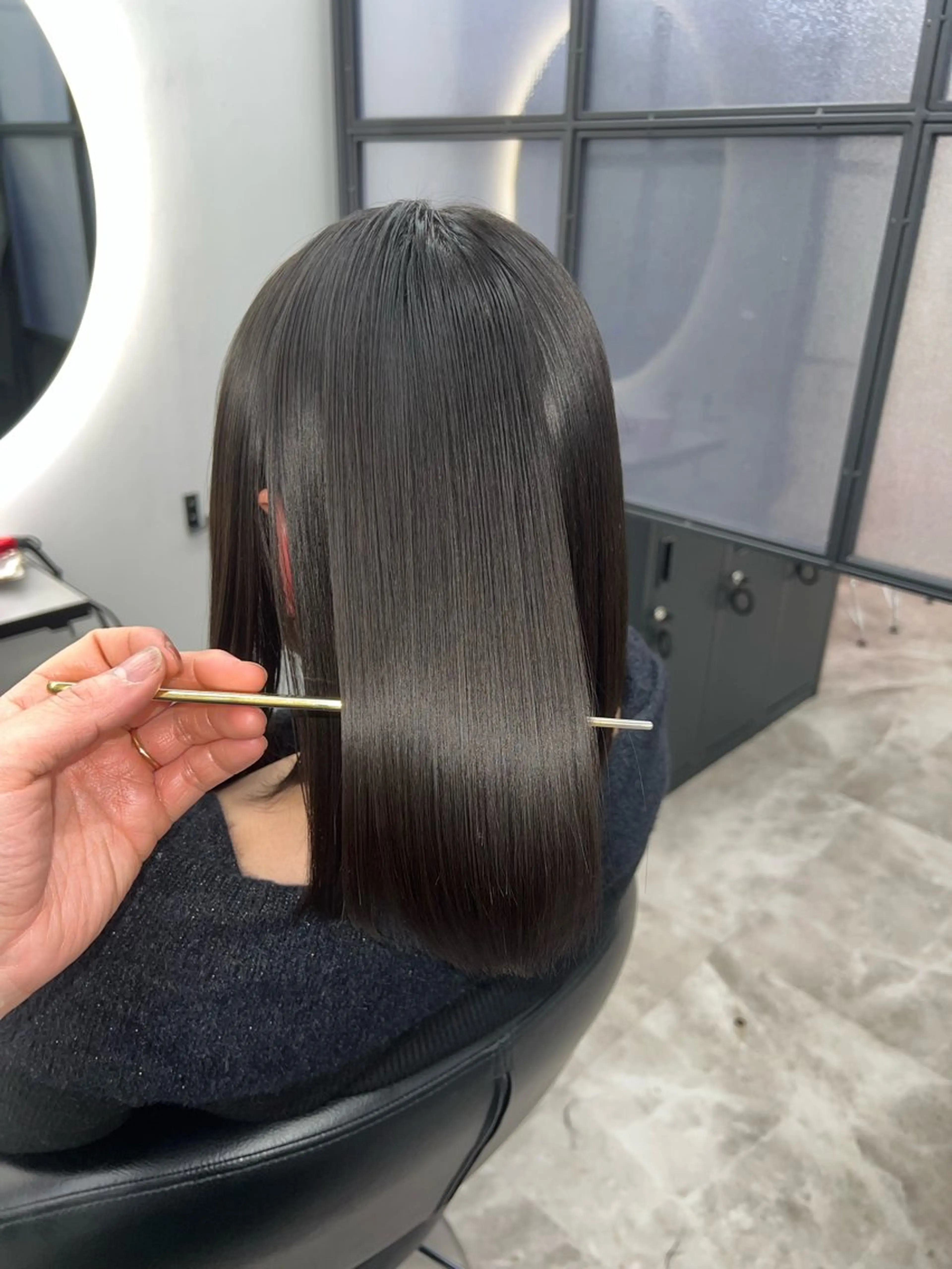 ミディアム 髪質改善 縮毛矯正 Uno. 本気で ヘアに悩む方へ✨のヘアスタイル