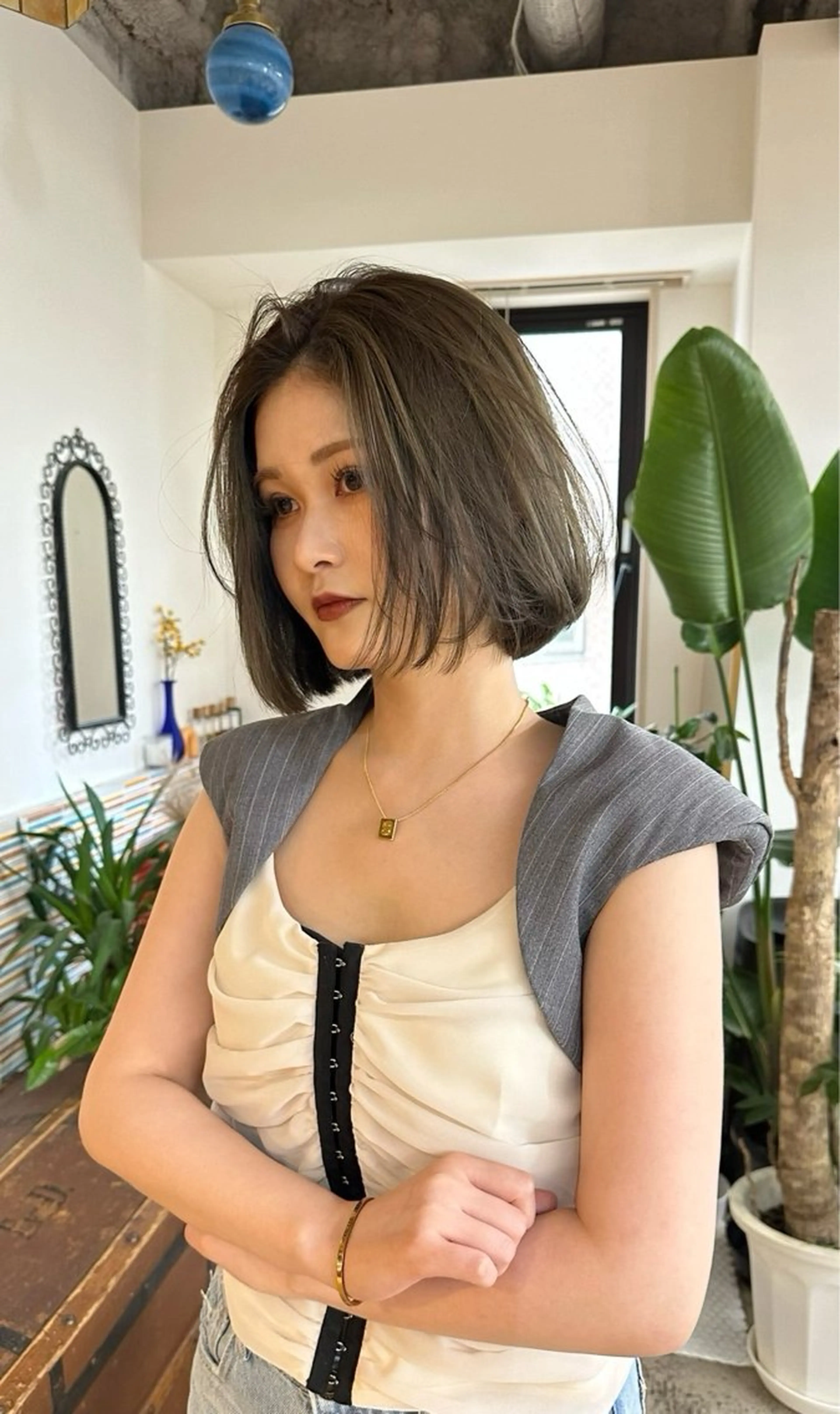 ミディアム ★梅田お洒落カラー ちどり★のヘアスタイル