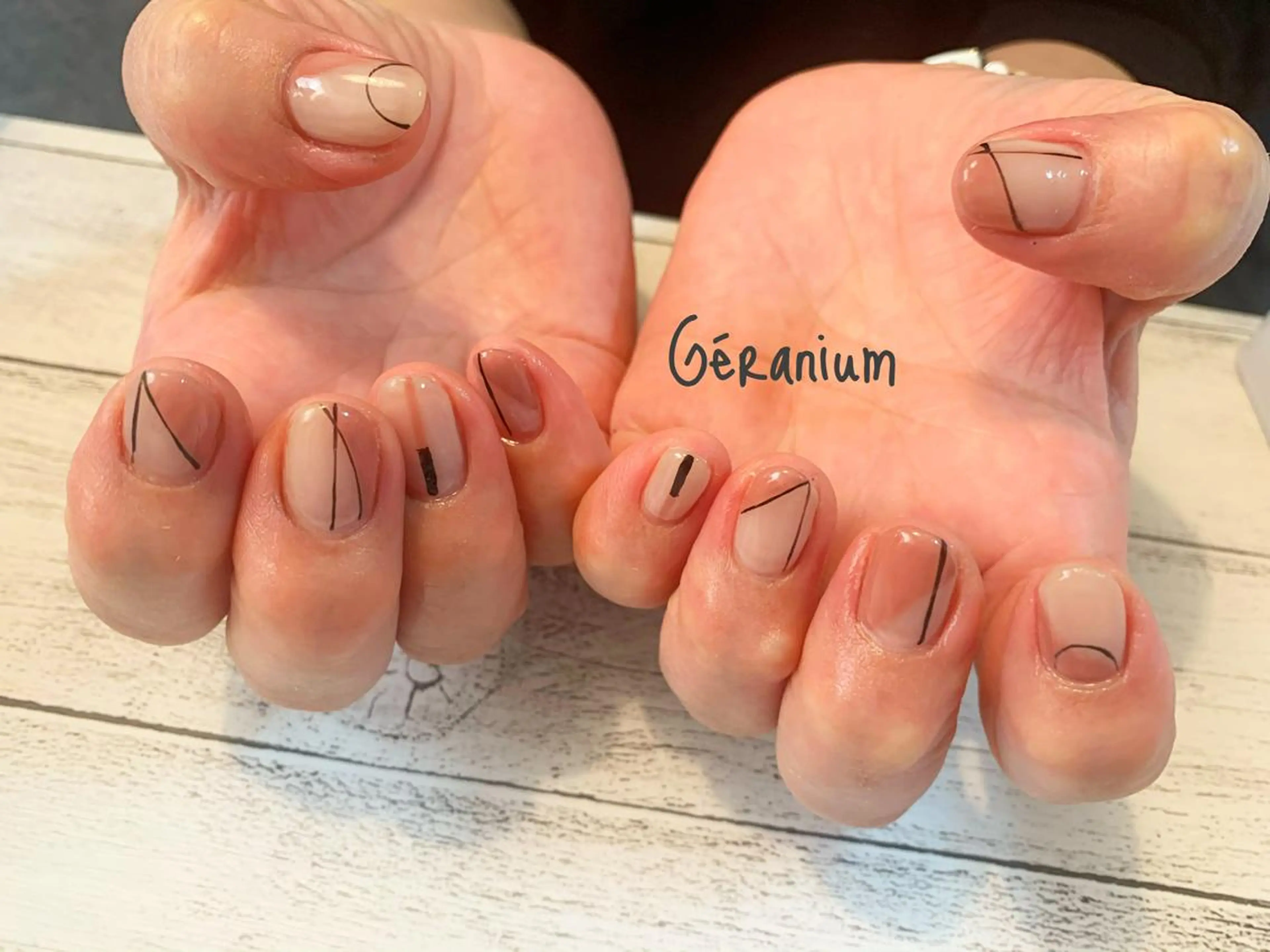 ネイル ハンドネイル GéRanium Harukaのネイルデザイン