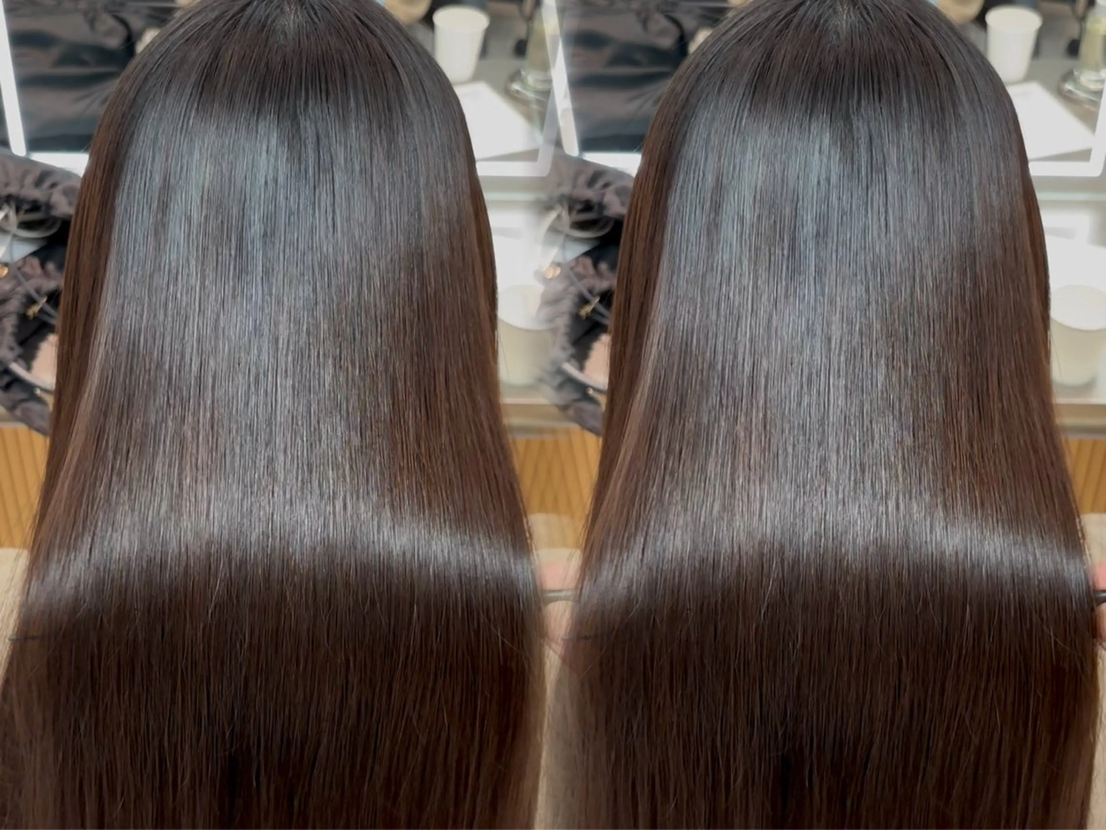 ロング カラー パーマ 髪質改善 レイヤーカット 縮毛矯正 【博多髪質改善】 吉村　清志のヘアスタイル