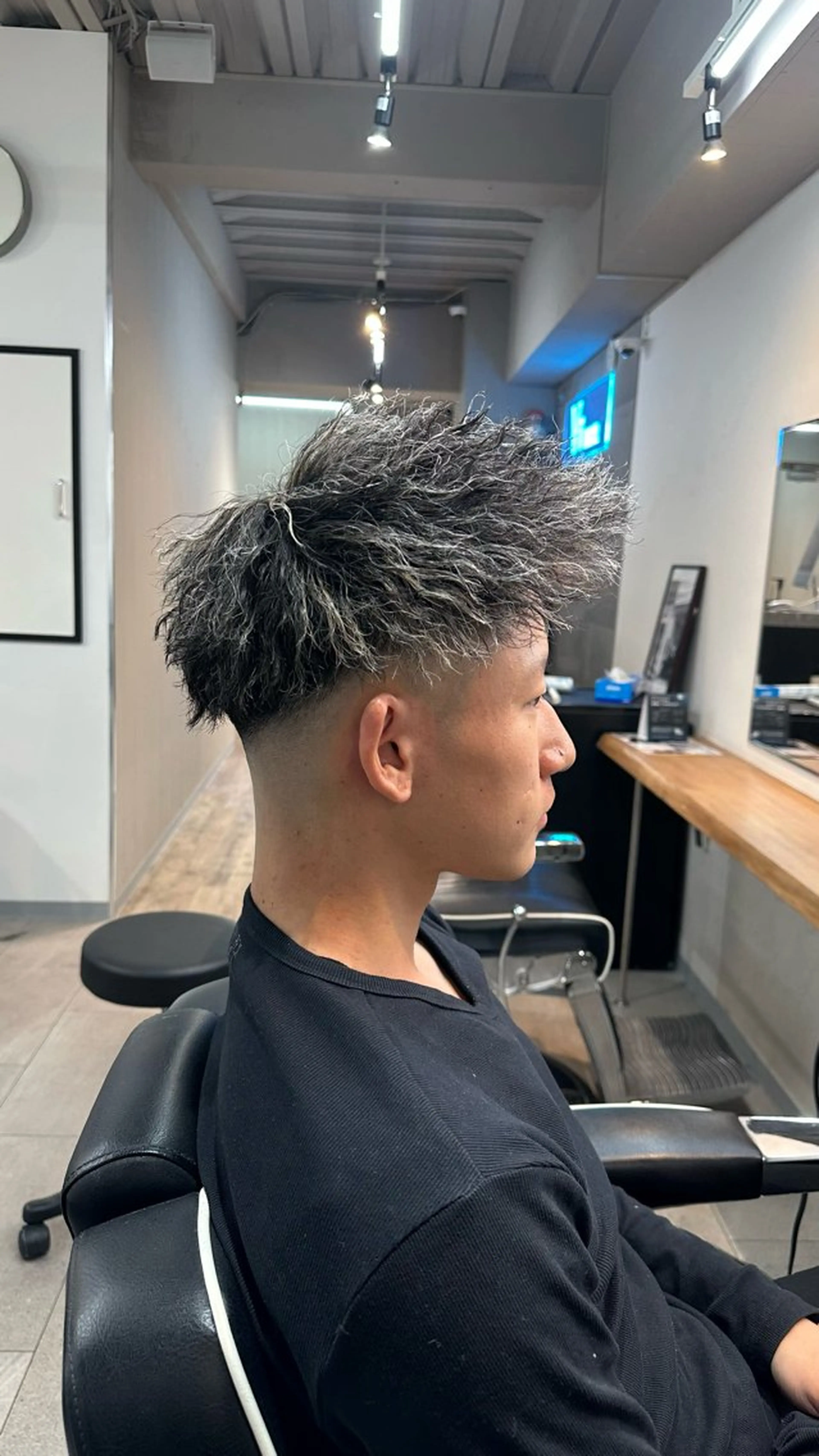 カラー パーマ メンズ 💥律喜💥/パーマ /メンズ/フェードのヘアスタイル