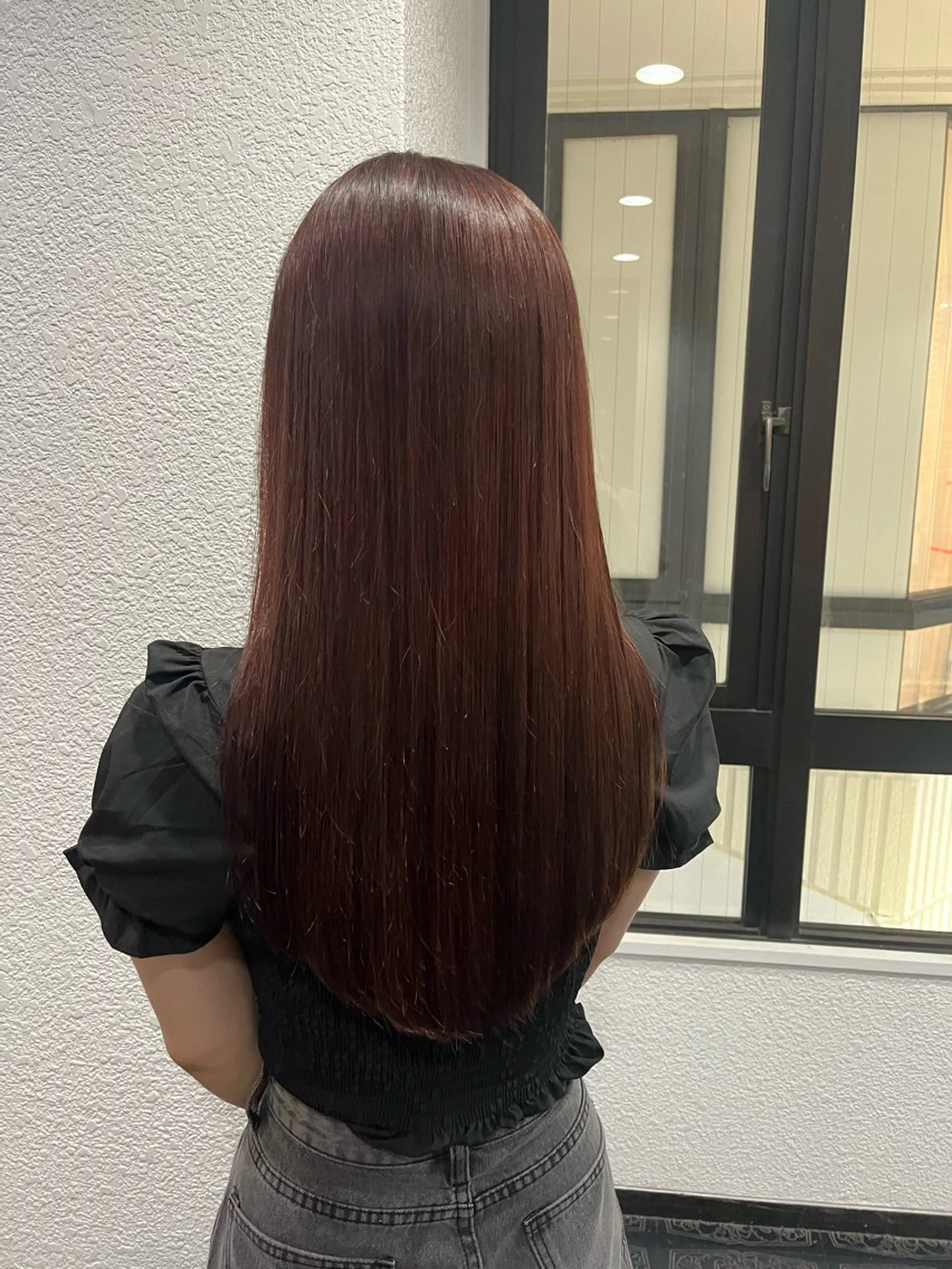 🪄︎︎୨୧˙˳⋆﻿ワンカラー（うるつやトリートメント付）暗くしたい方 ブリーチなし˚｡⋆୨୧の写真