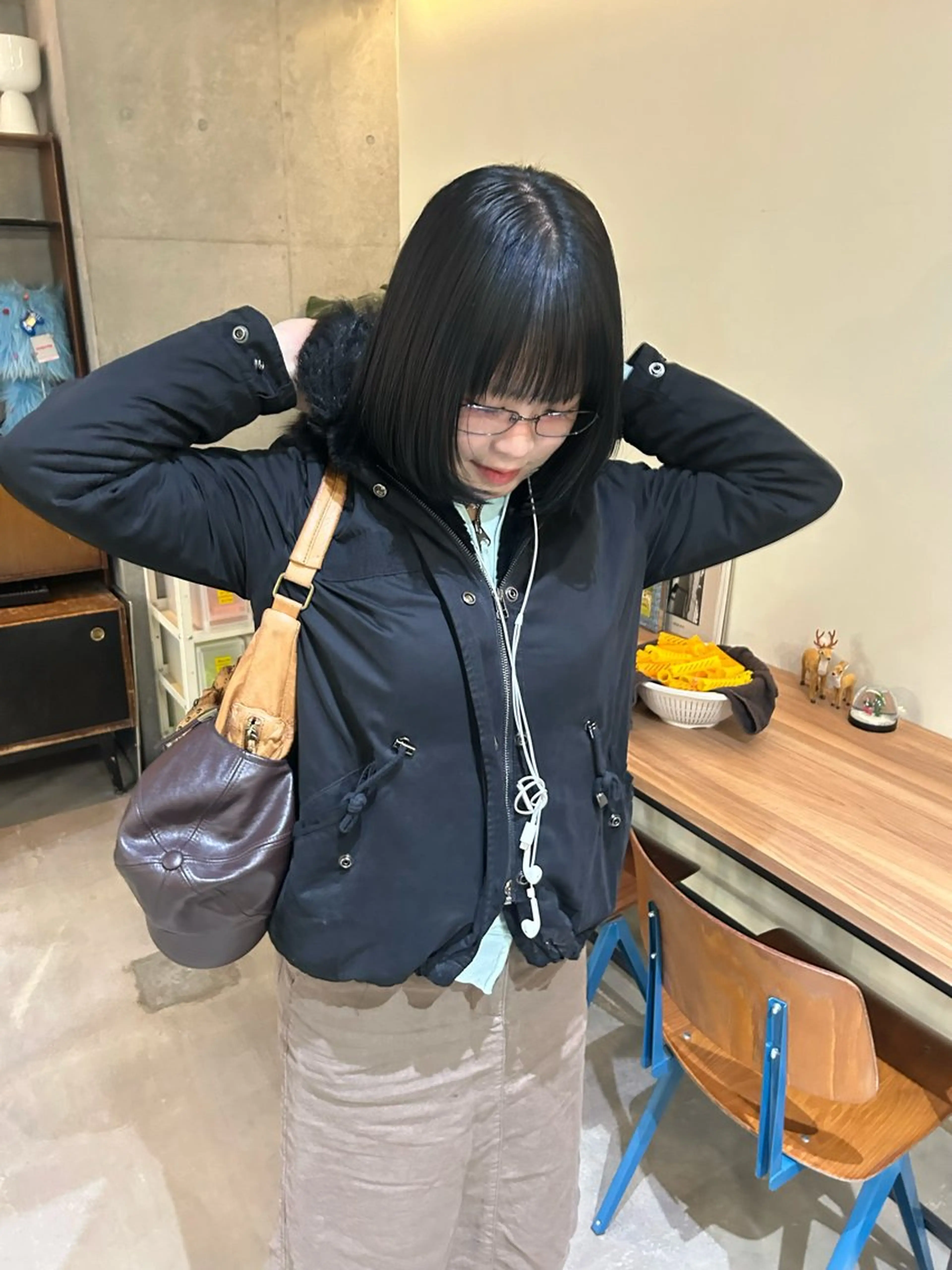 ショート カラー 韓国ボブ/レイヤー ボブ/ EMIRIのヘアスタイル