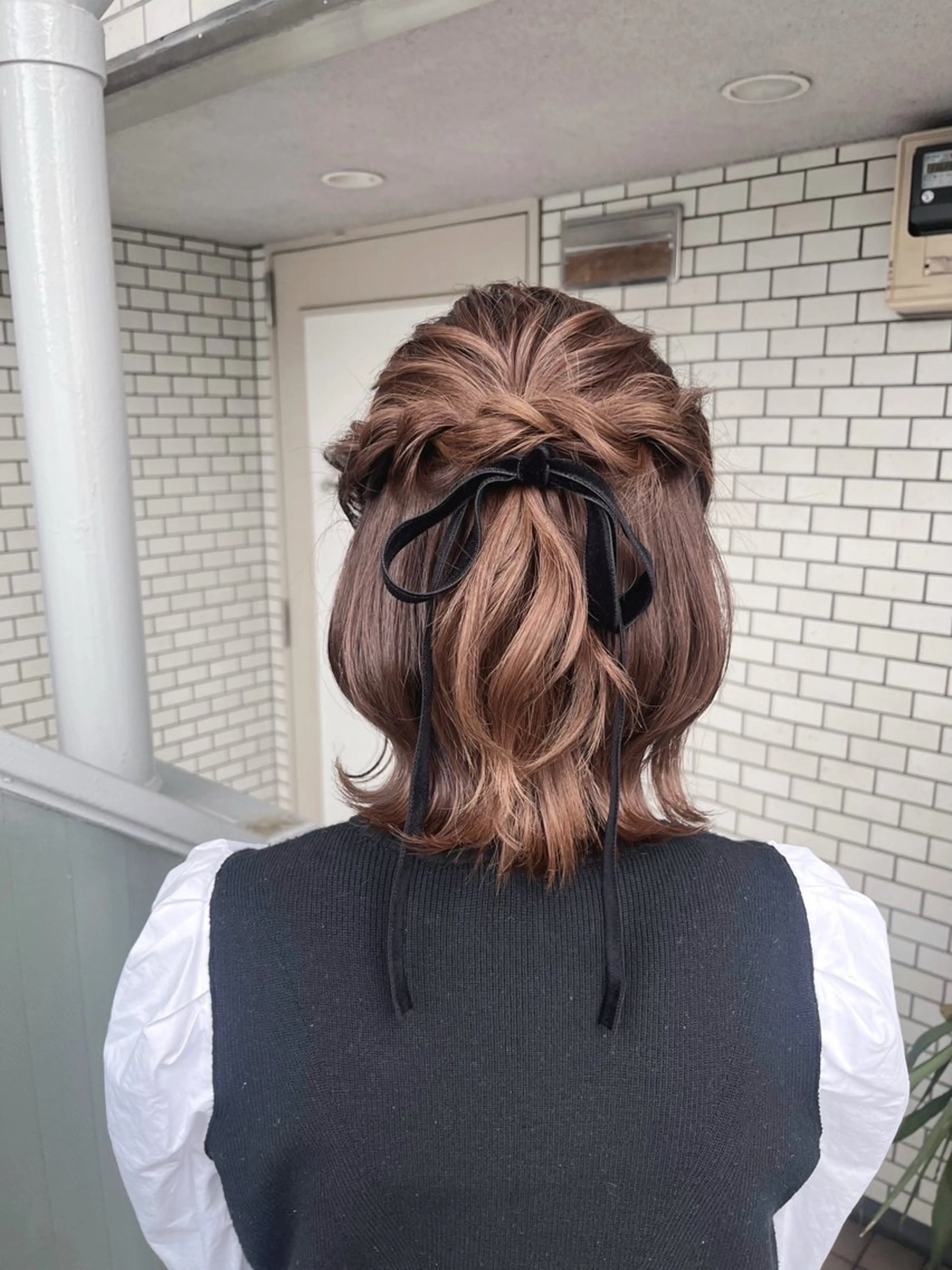 ミディアム ヘアセット 参列♡デートゆるふわ ヘアメイク🎀みゆうのヘアスタイル
