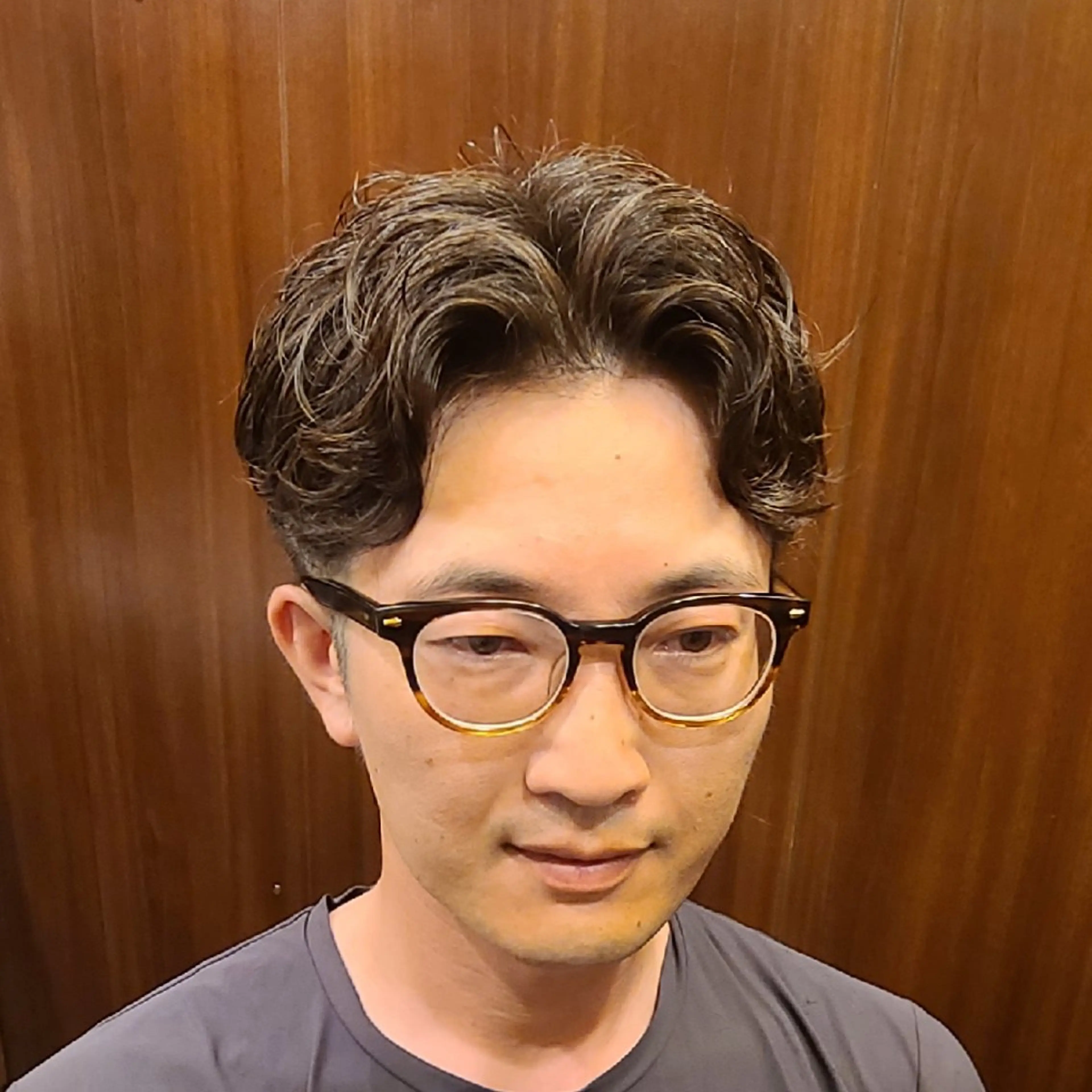 ミディアム ミディアムパーマ 針生 永遠のヘアスタイル