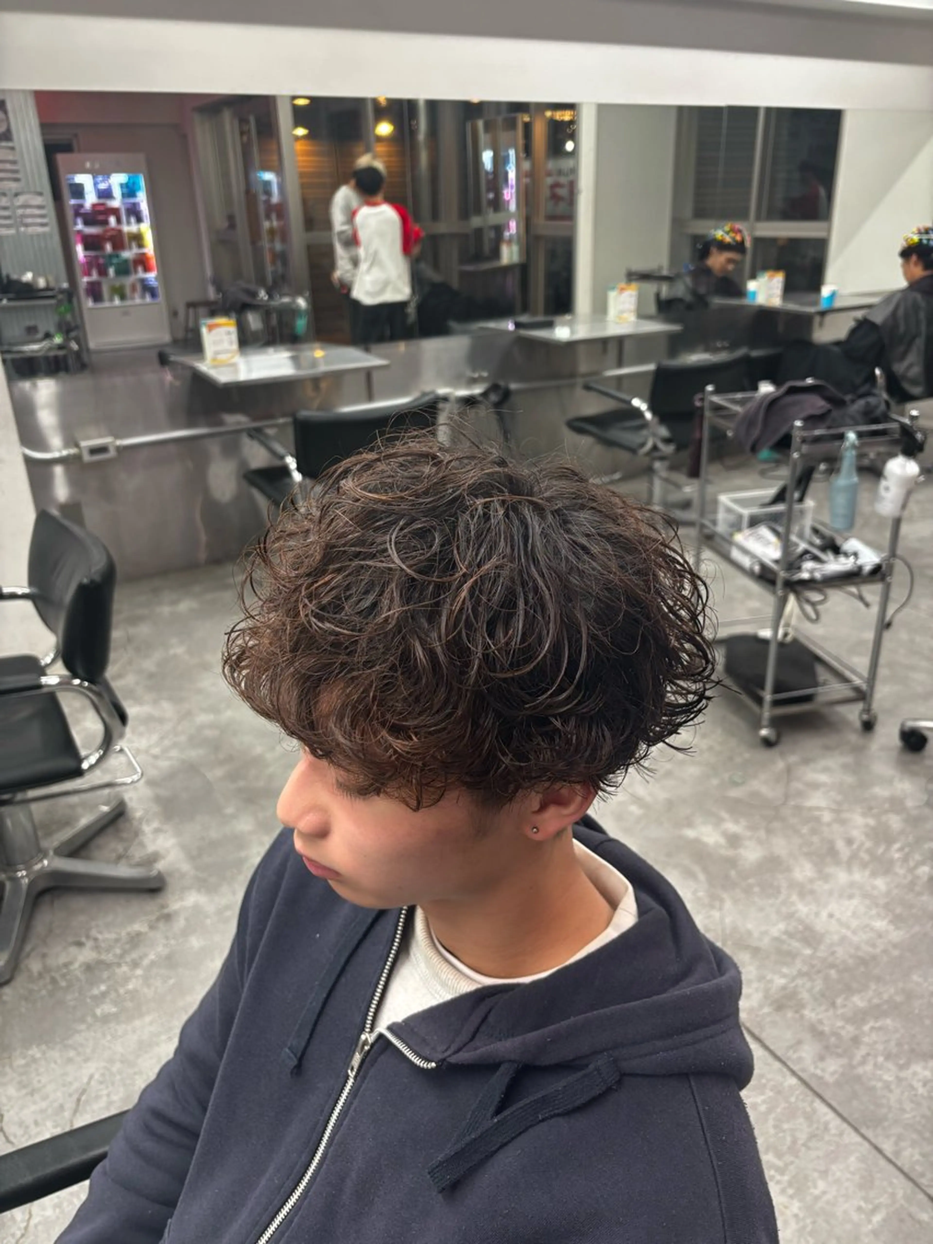 パーマ メンズ メンズ特化✨️ 韓国風パーマ🔥一八のヘアスタイル