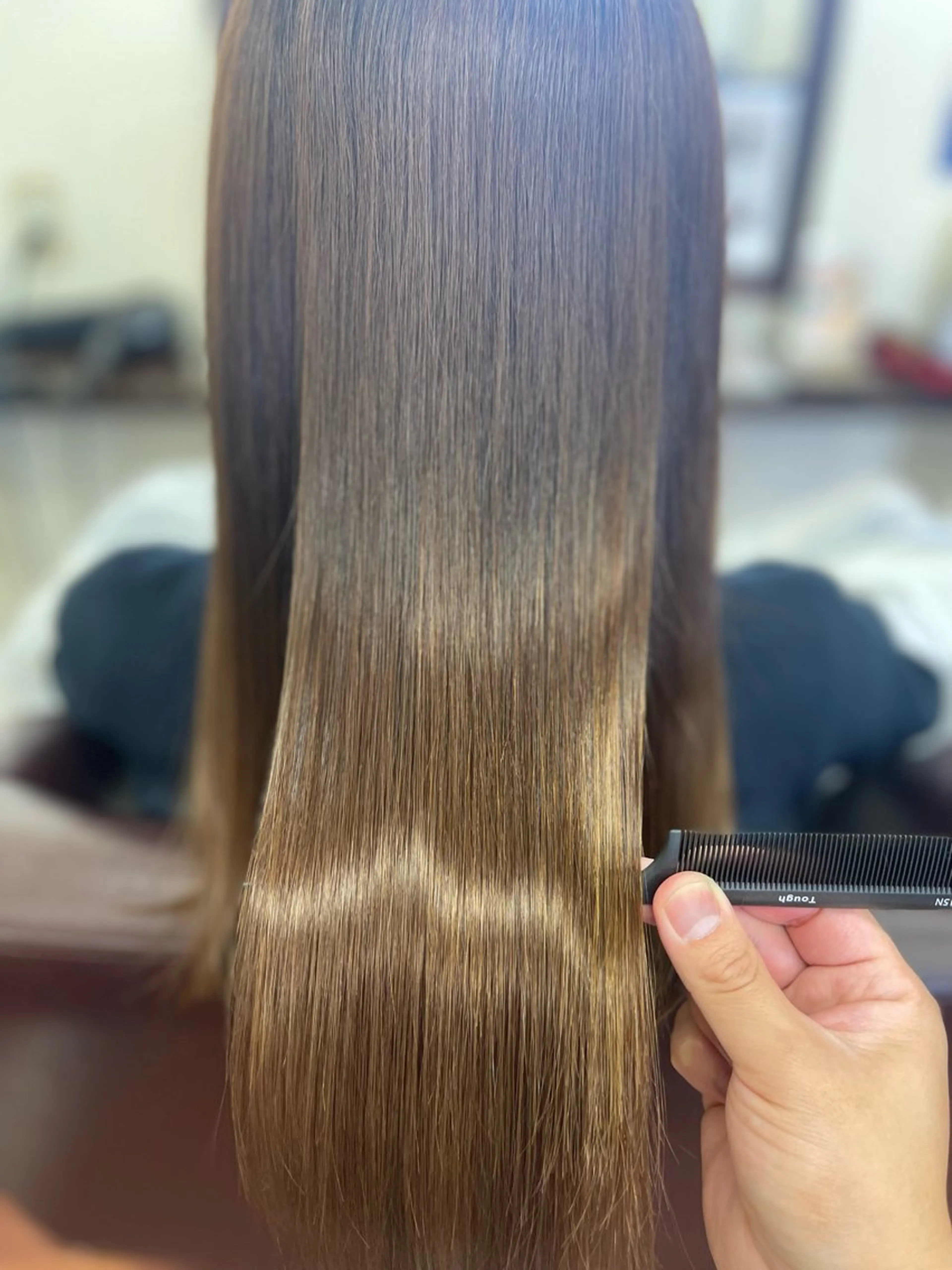 セミロング トリートメント カット ヘアカラー トリートメント 田中 就のヘアスタイル