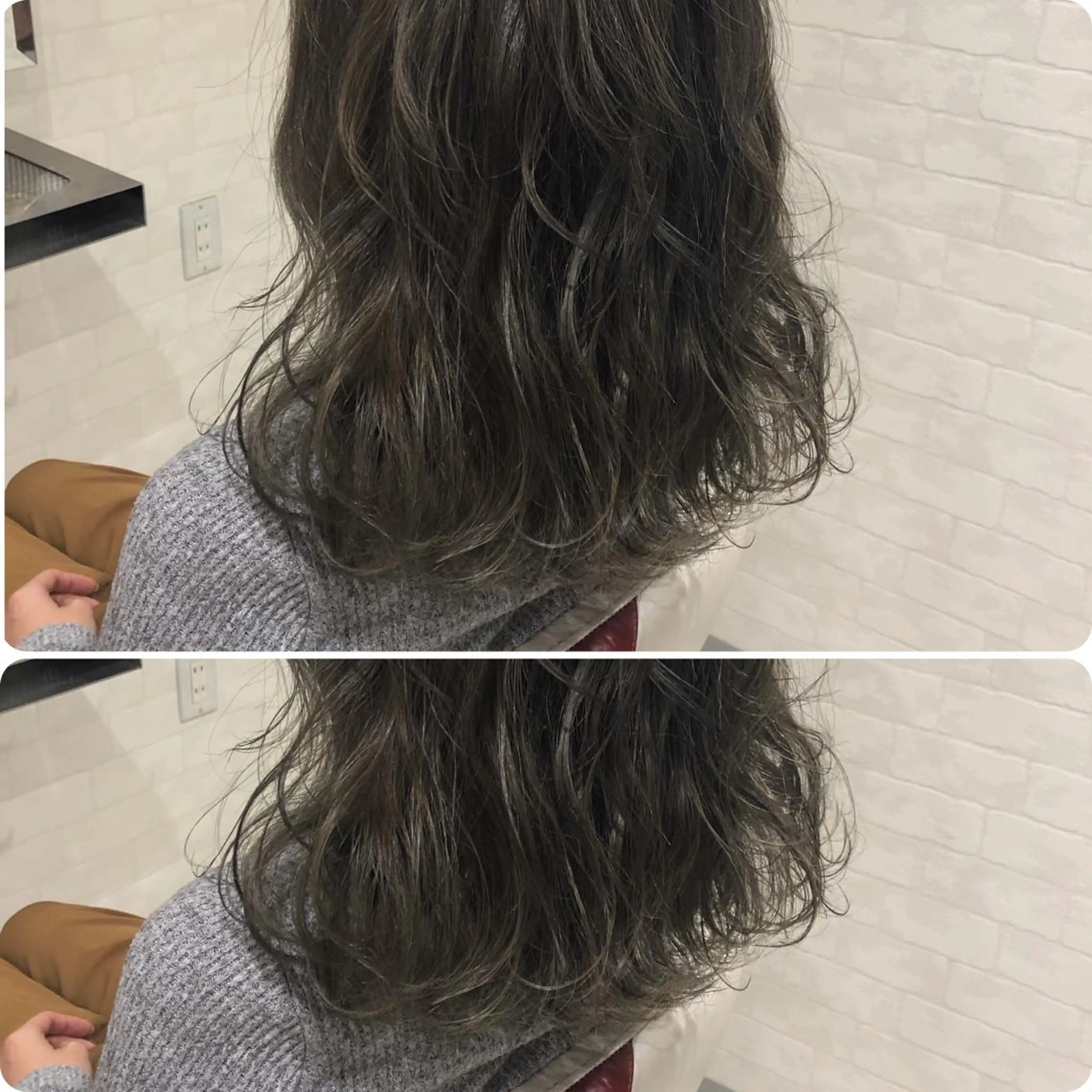 セミロング カラー グラデーションカラー ハイライトカラー ハイライト 畑山 紗耶佳のヘアスタイル