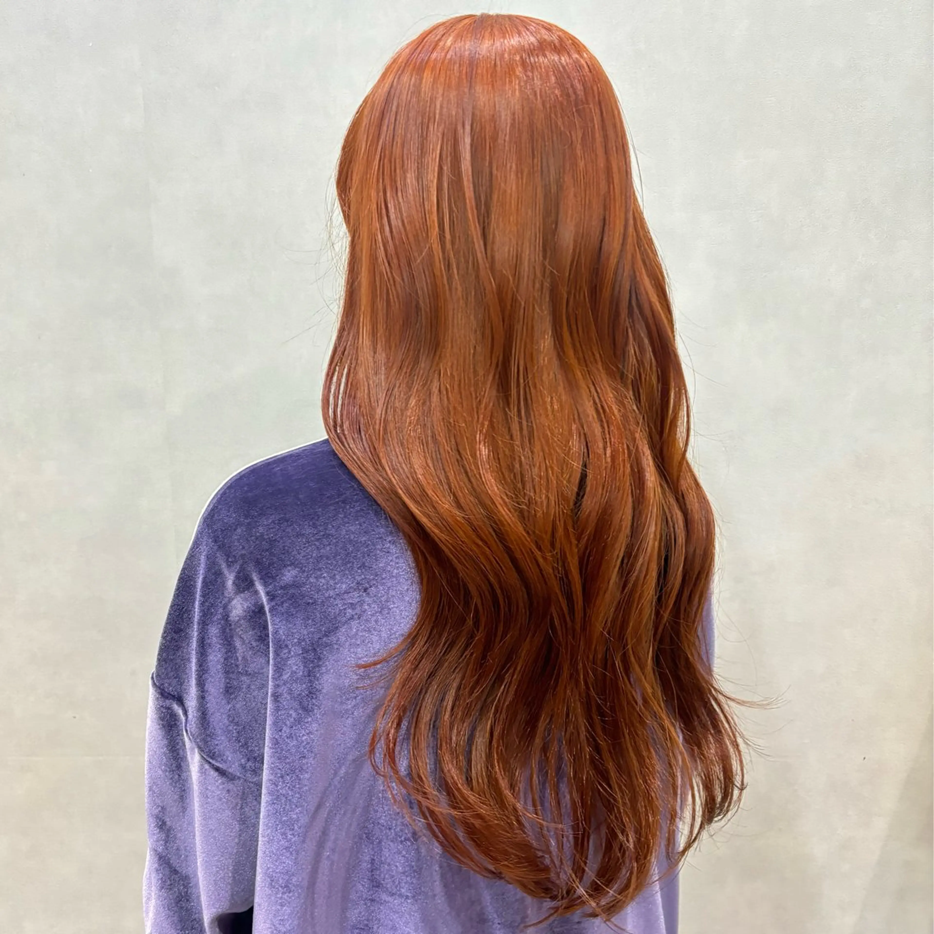 ロング カラー ブリーチ ブラウンカラー オレンジ オレンジブラウン 似合わせカット🌼 やまかわ まなみ🌼のヘアスタイル