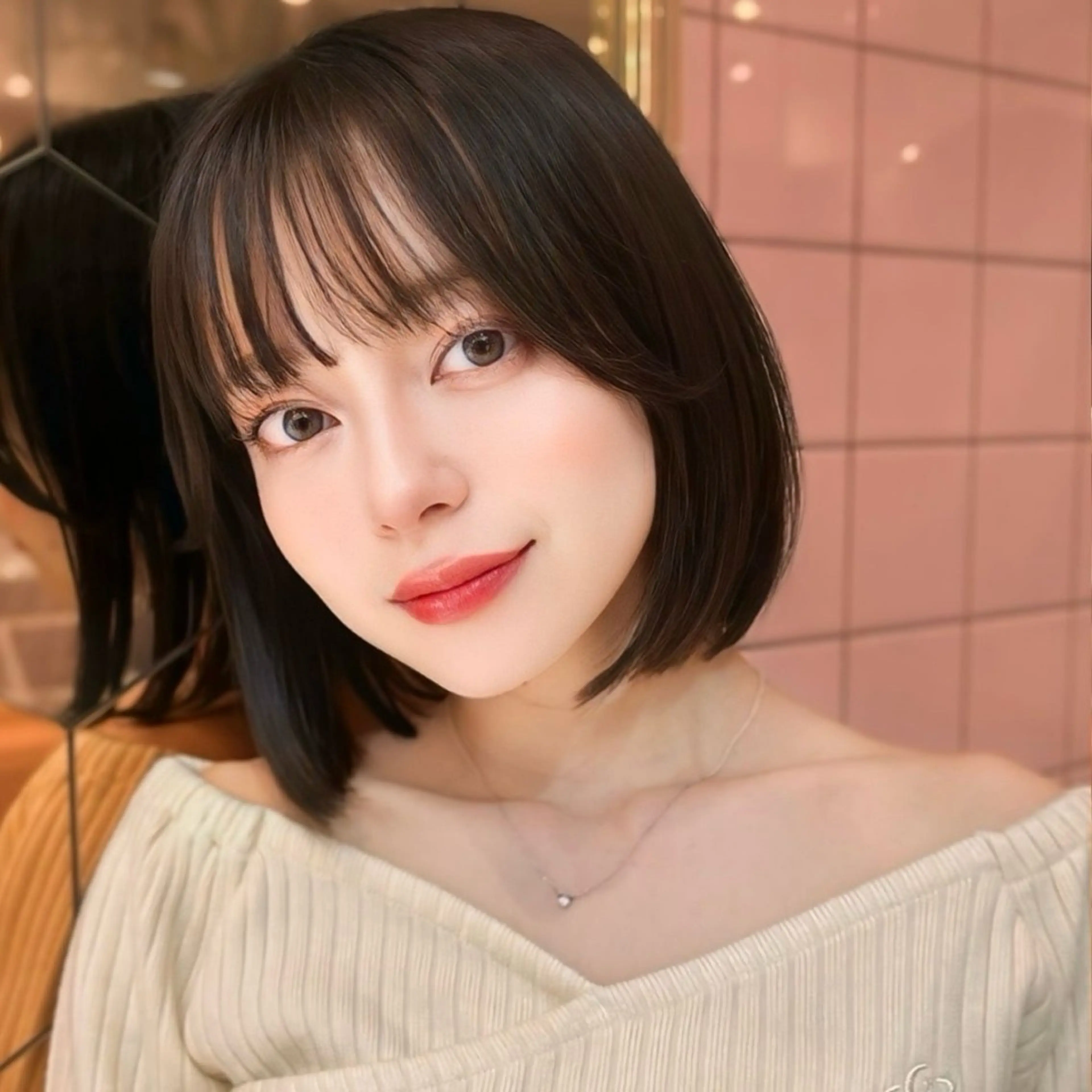 ショート ボブ 新宿/韓国ヘア kurea🎀のヘアスタイル