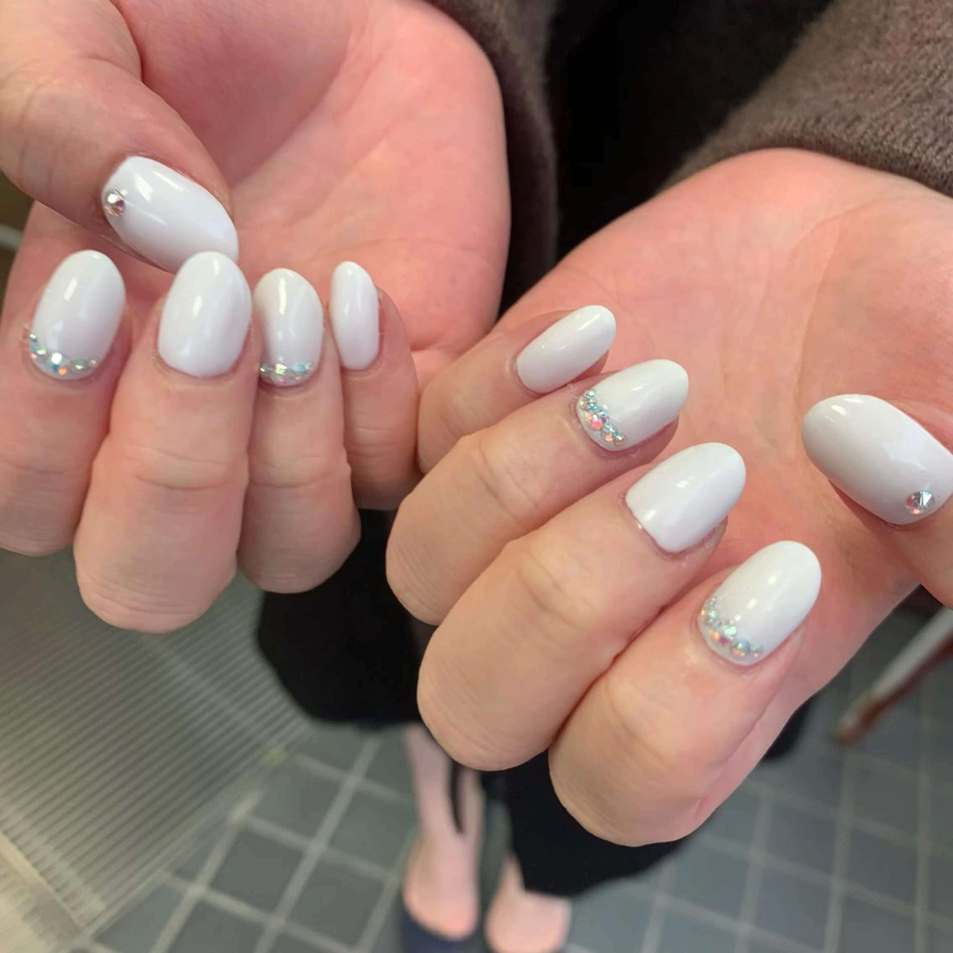 ネイル ストーンネイル ハンドネイル 野島 千夏のネイルデザイン