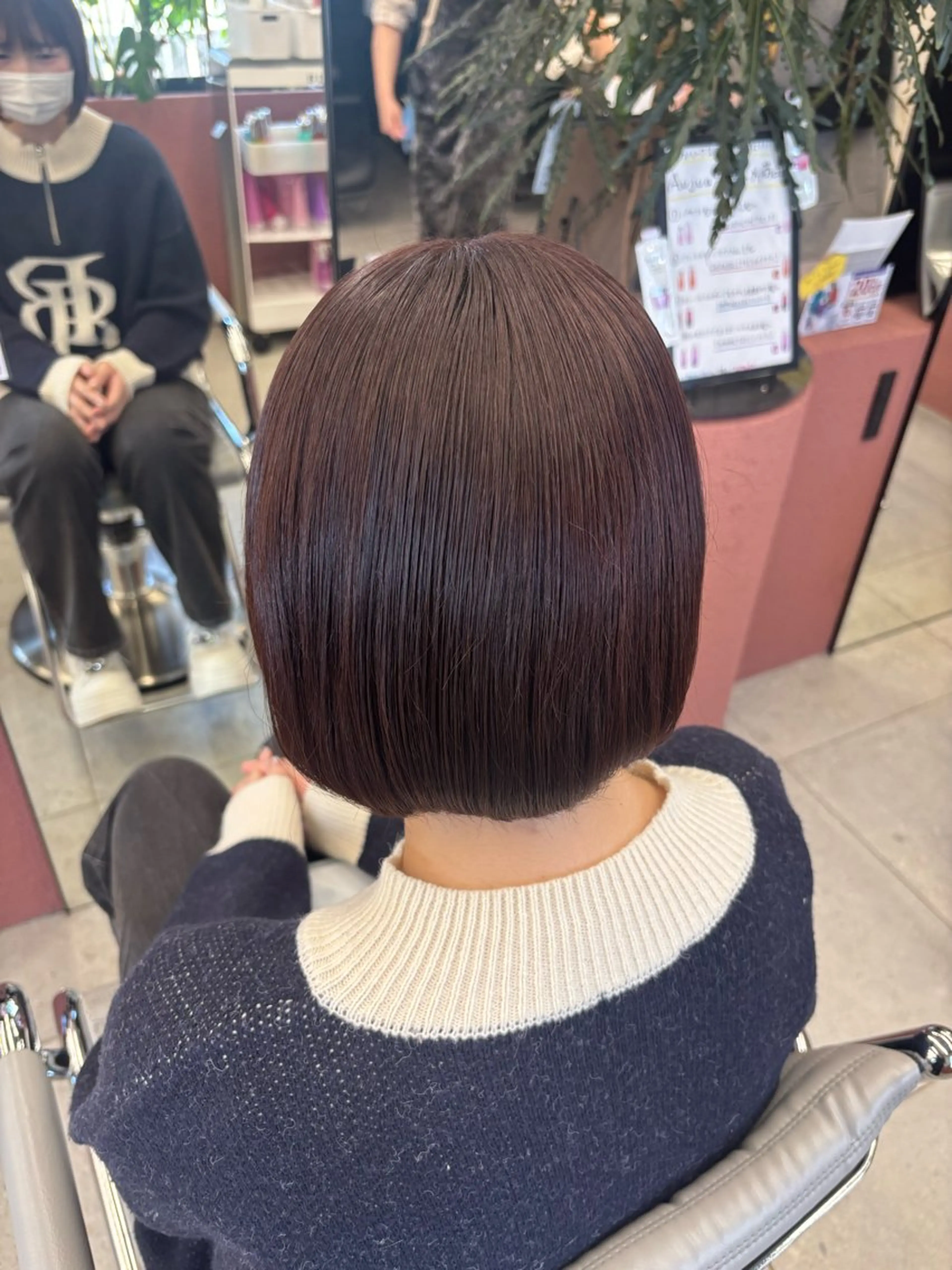 ショート カラー ブラウンカラー ピンクカラー ピンクブラウン カット ヘアカラー トリートメント ほらぐち るいのヘアスタイル