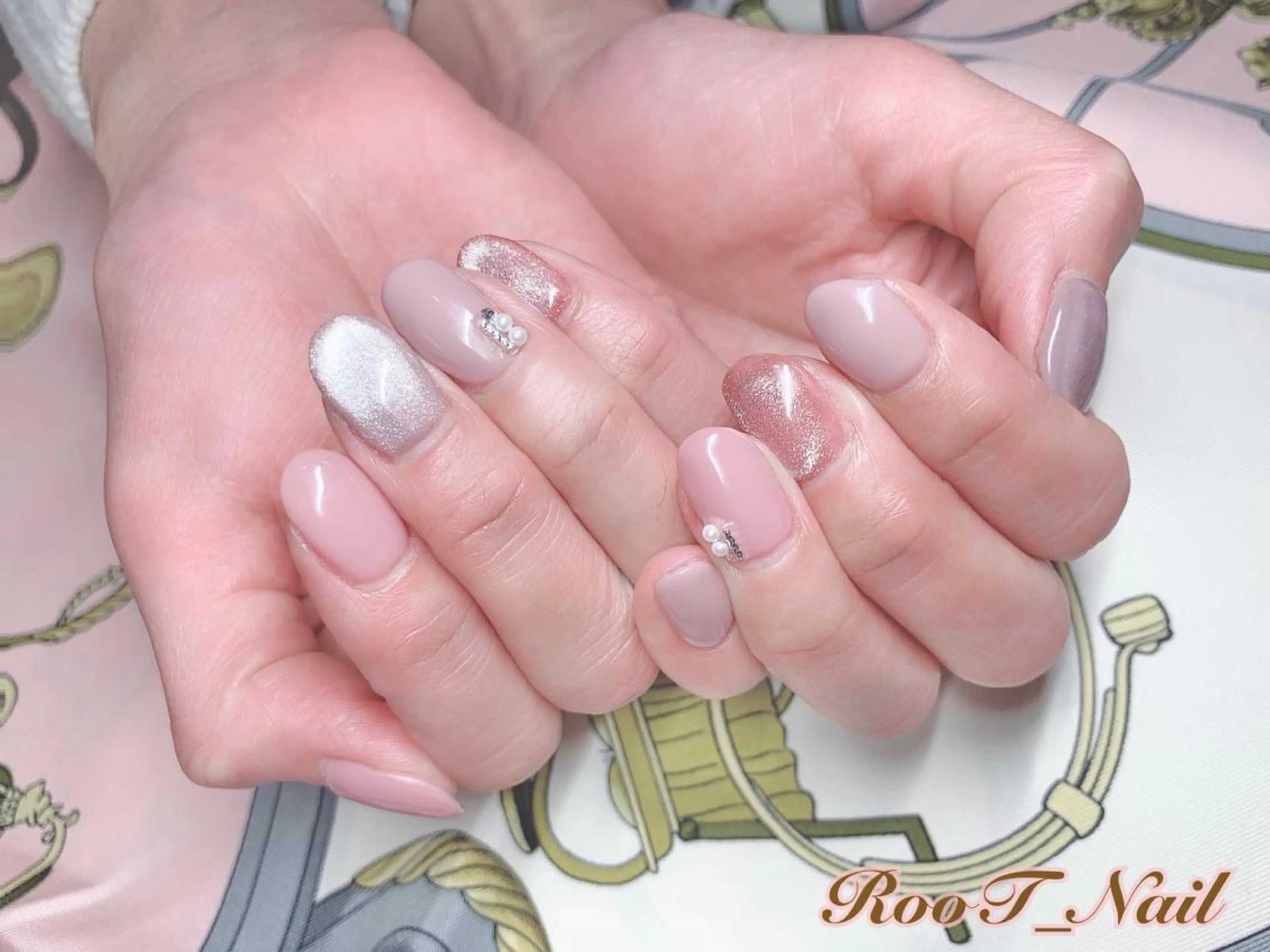 メンズ ネイル マグネットネイル ハンドネイル RooT Nailのネイルデザイン