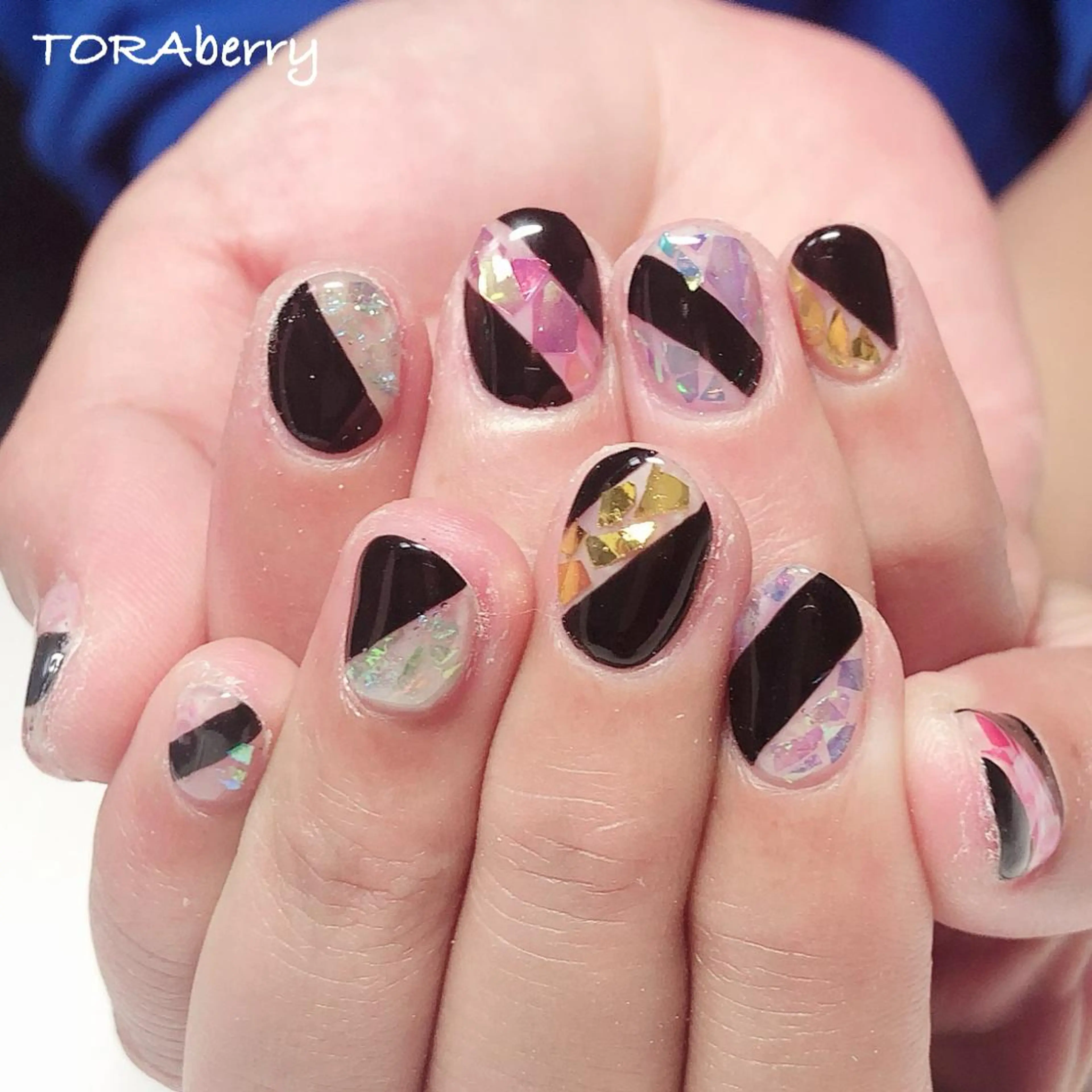 ネイル ホログラムネイル ハンドネイル ネイリスト なつみのネイルデザイン