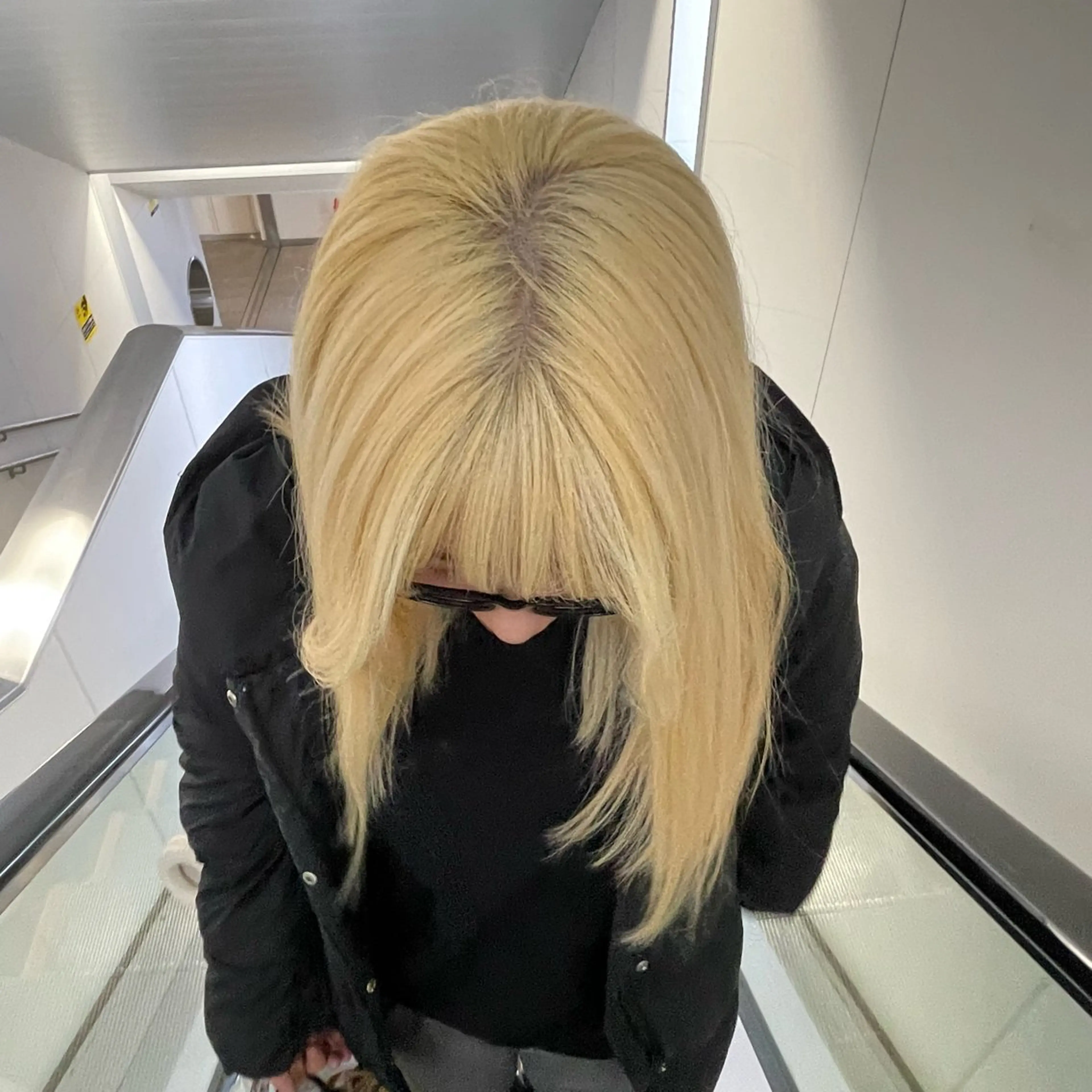 ロング カラー ブリーチ ブロンド ケアブリーチ ストレート/カラー ゆづきのヘアスタイル