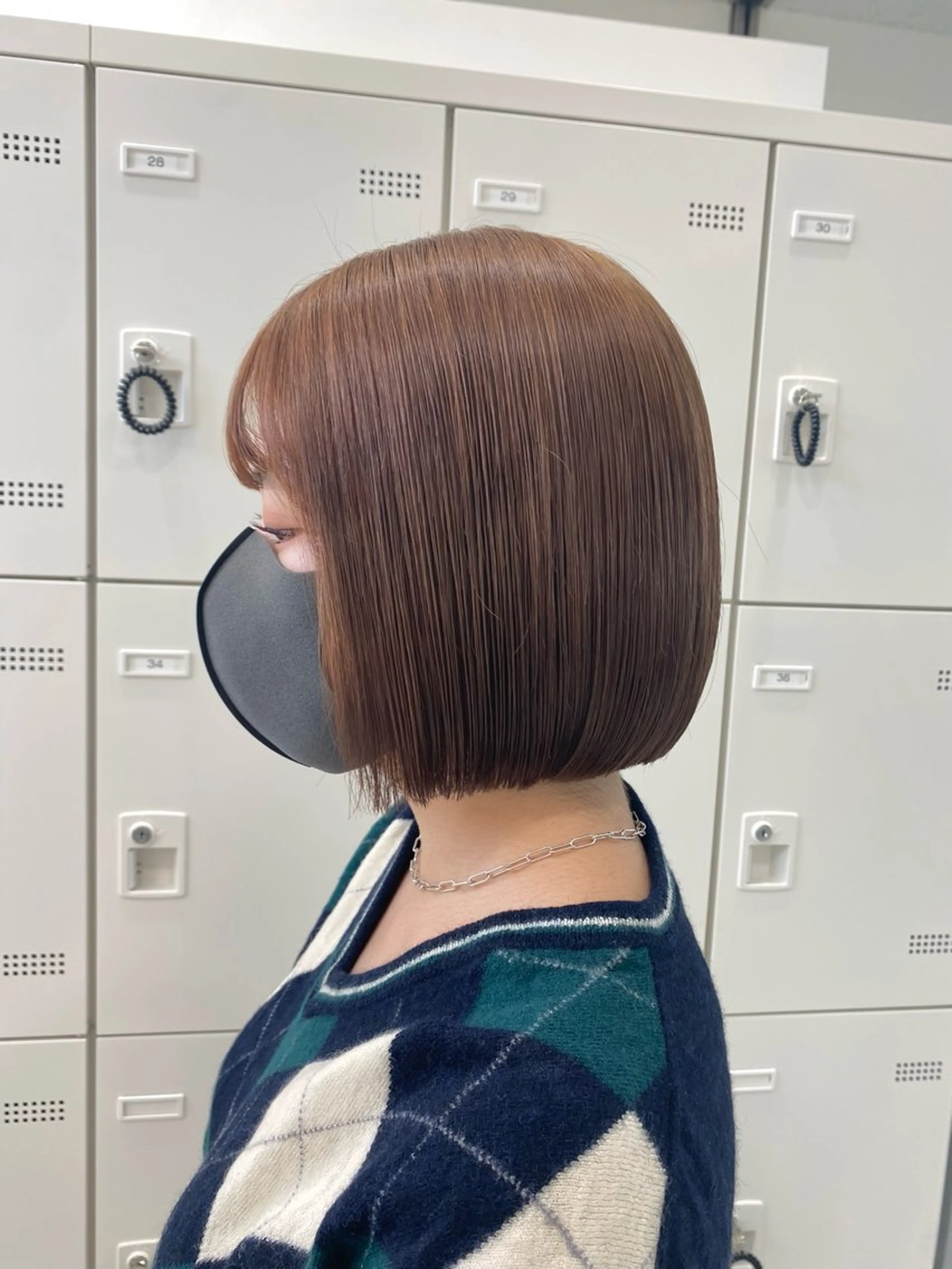 ショート カラー カット レイヤー✂︎赤み消し 髪質改善/井上健太のヘアスタイル