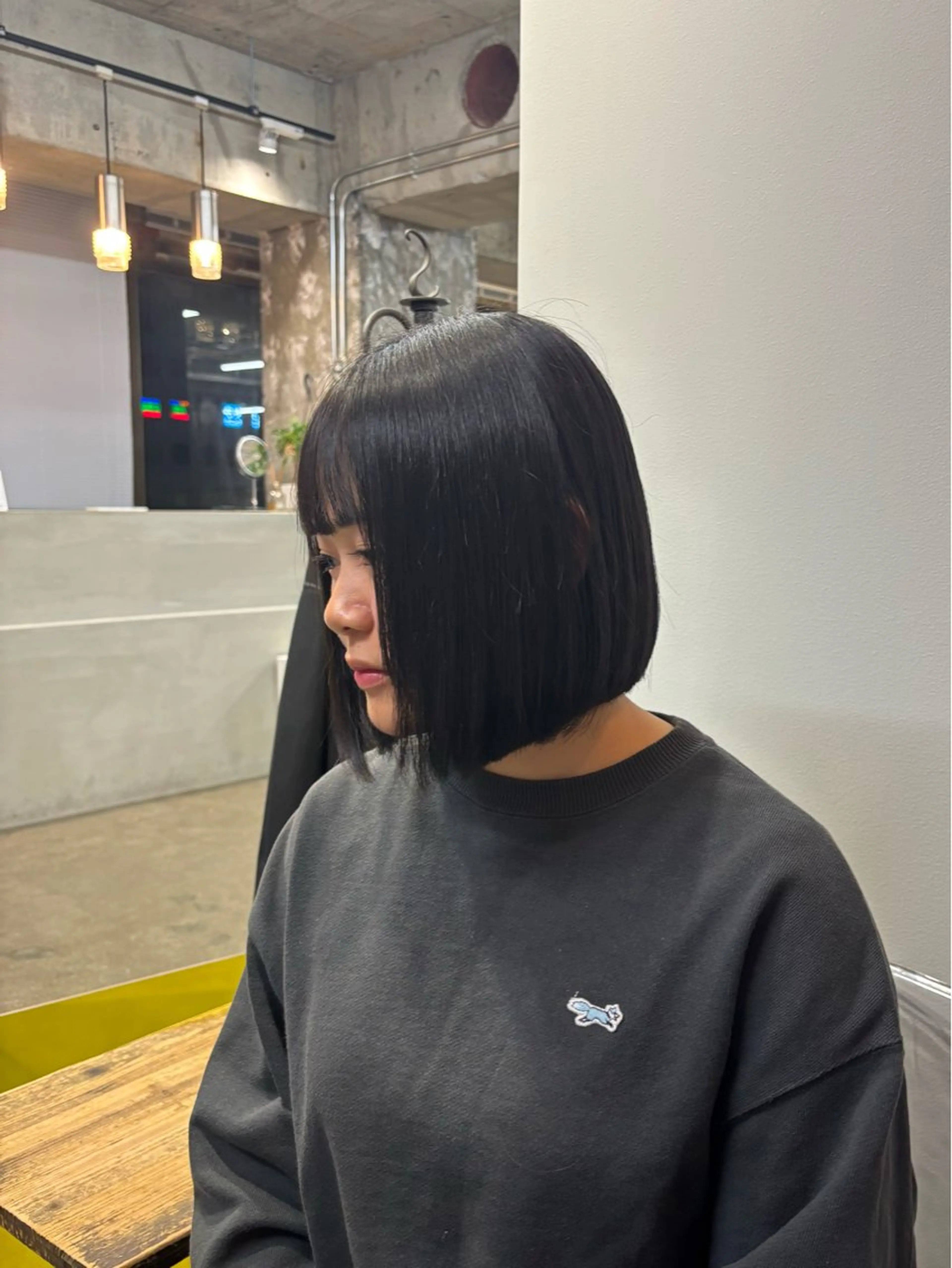 ショート ボブ 桂 奈穂のヘアスタイル