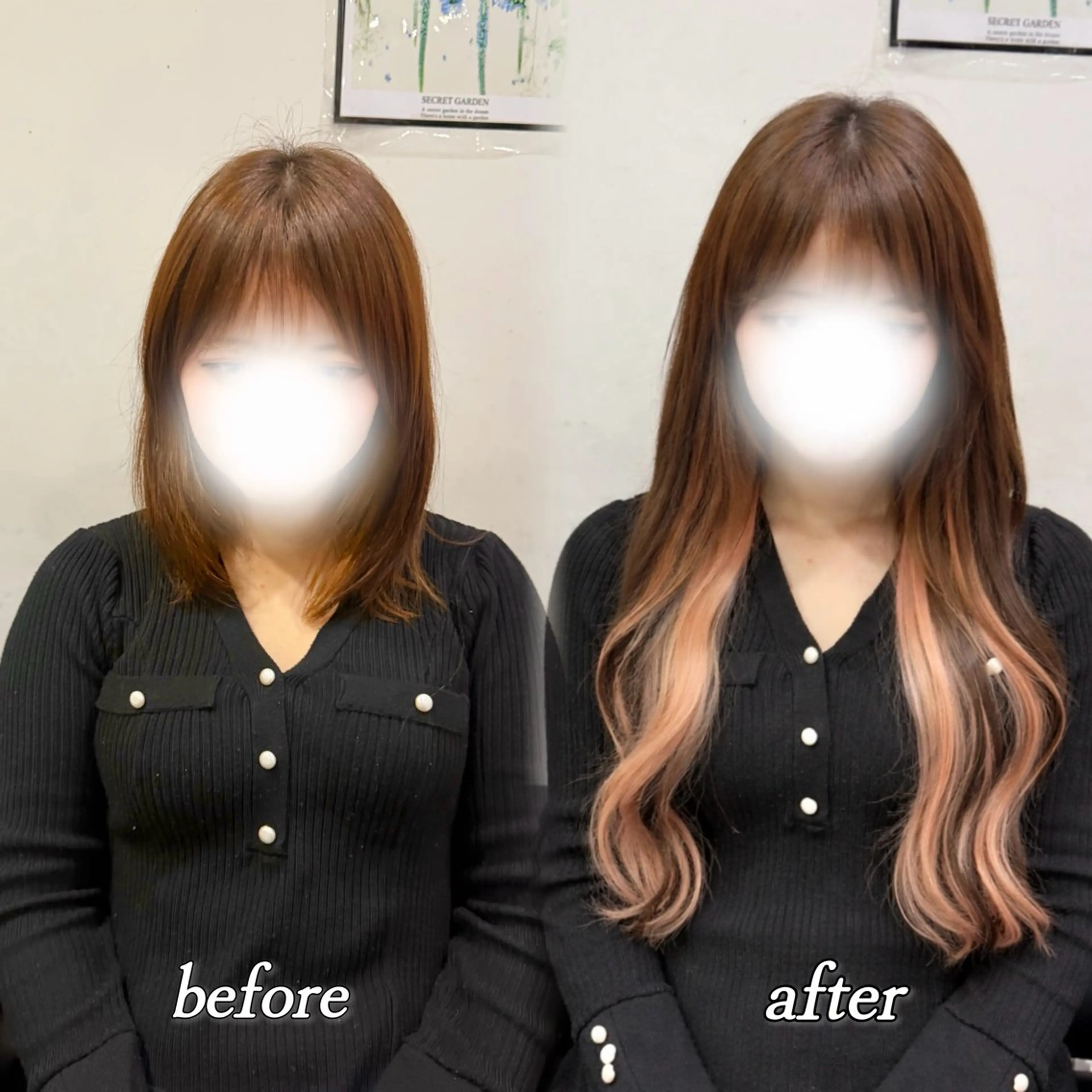 ロング エクステ 🦋REISA🦋 エクステ×ハイトーンのヘアスタイル