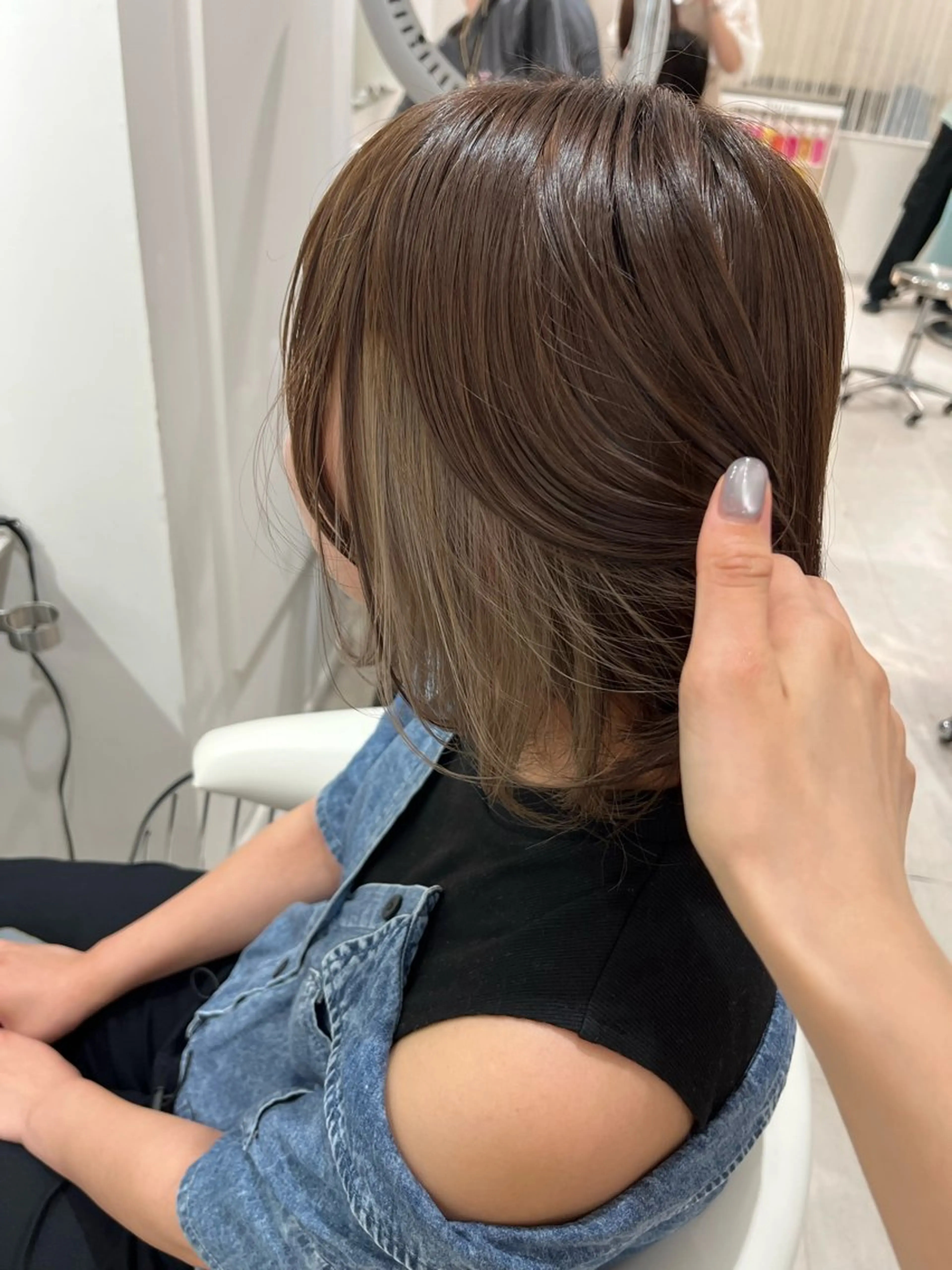 ミディアム カラー ブリーチ ヘアカラー ParveMix￤ 大賀さつき🍨🤍のヘアスタイル