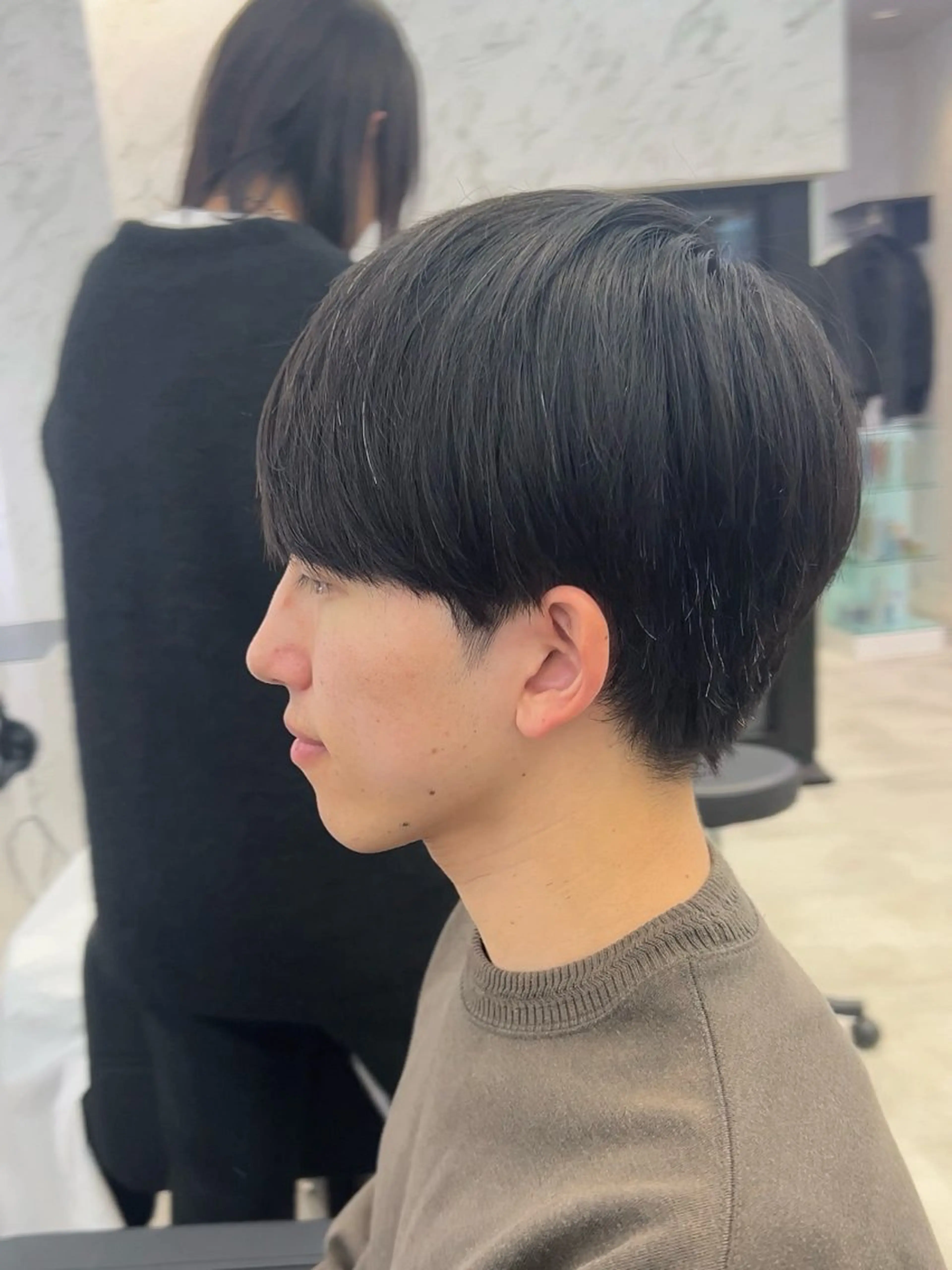 ミディアム ウルフカット 韓国パーマ 美容師 和田爽良のヘアスタイル