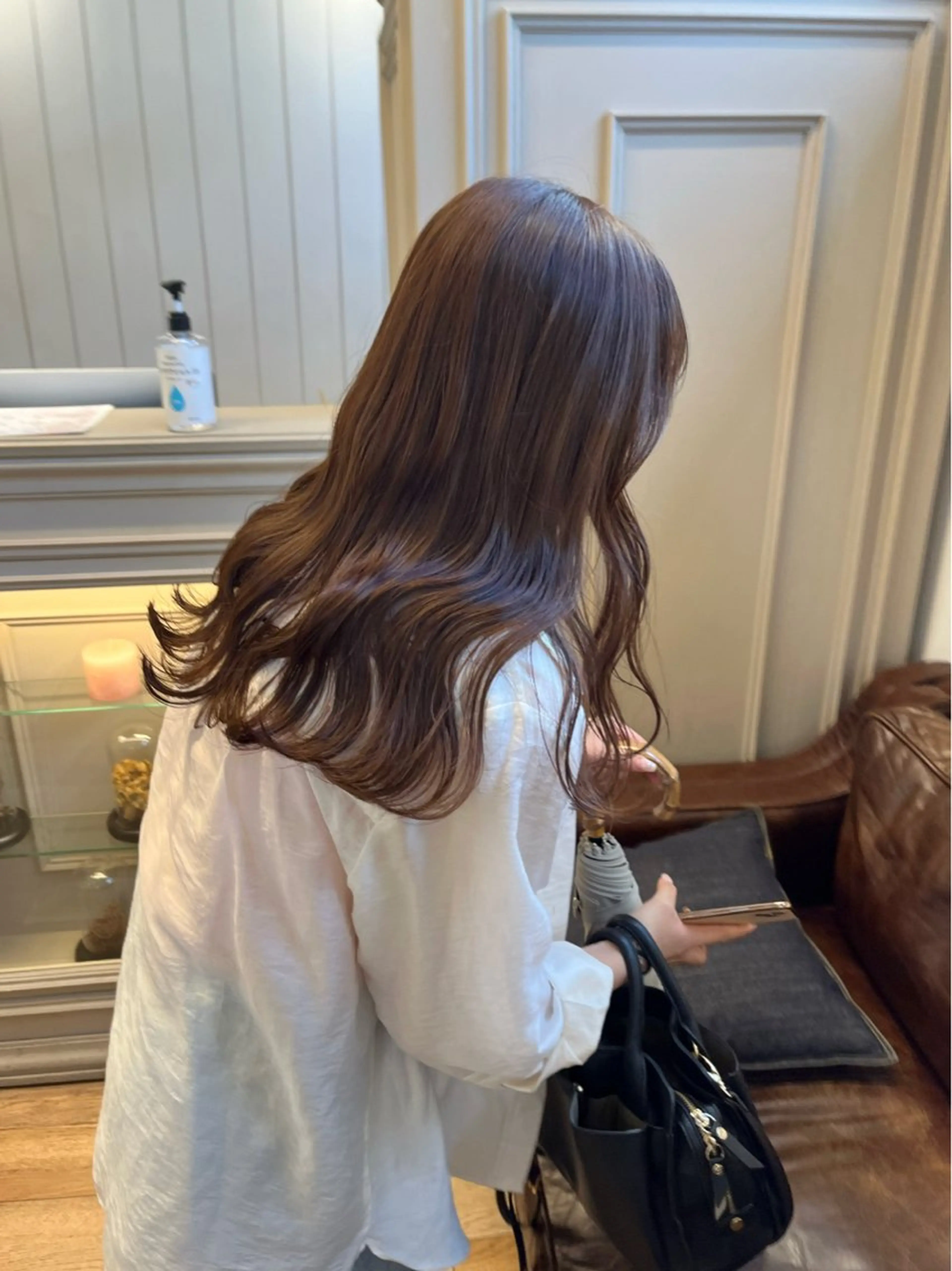 ミディアム カラー カット ヘアカラー オリーブ/縮毛♡ Natsuno🩰のヘアスタイル