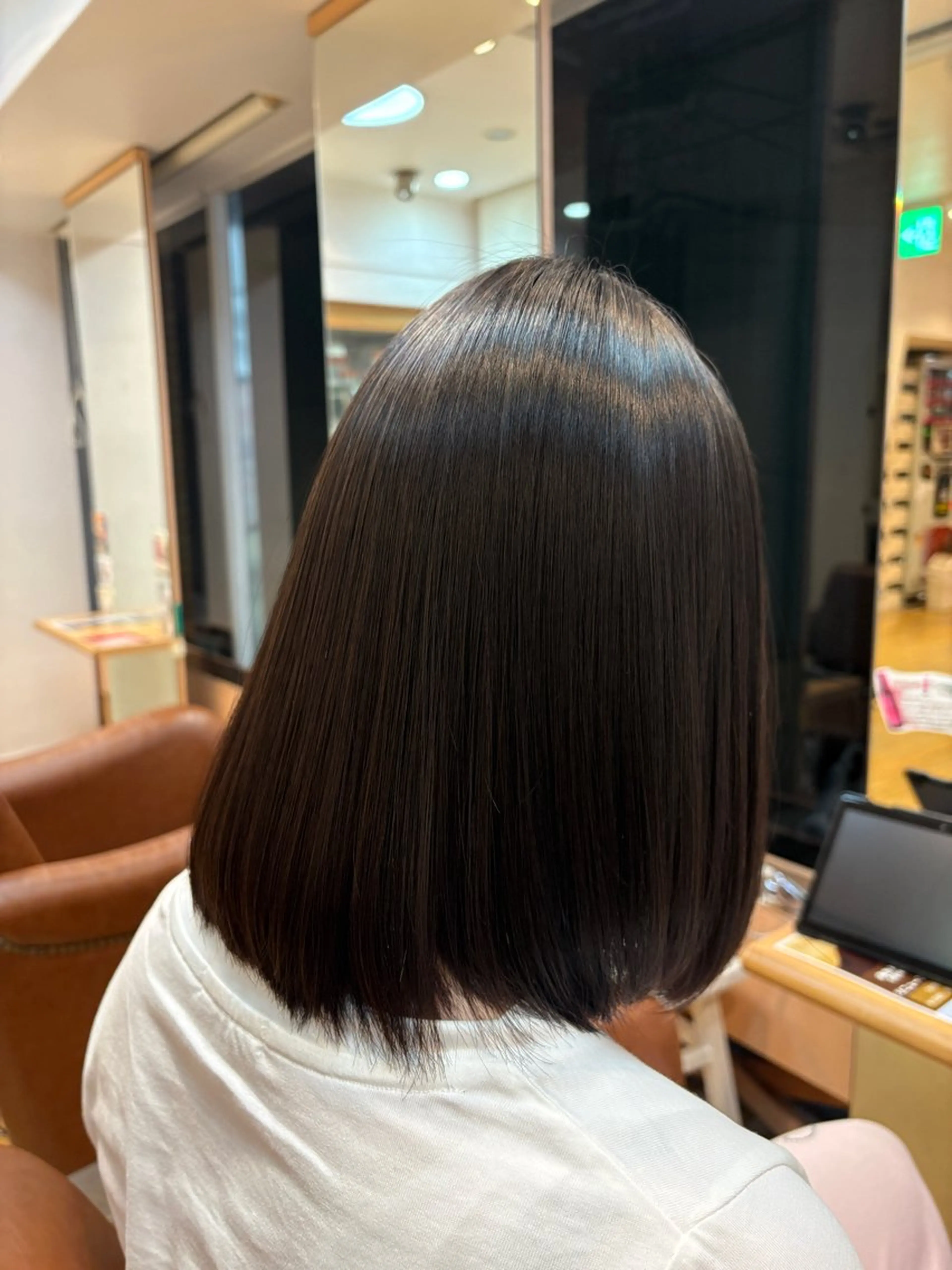セミロング パーマ 縮毛矯正 庄内/髪質改善 ハナキ モエのヘアスタイル