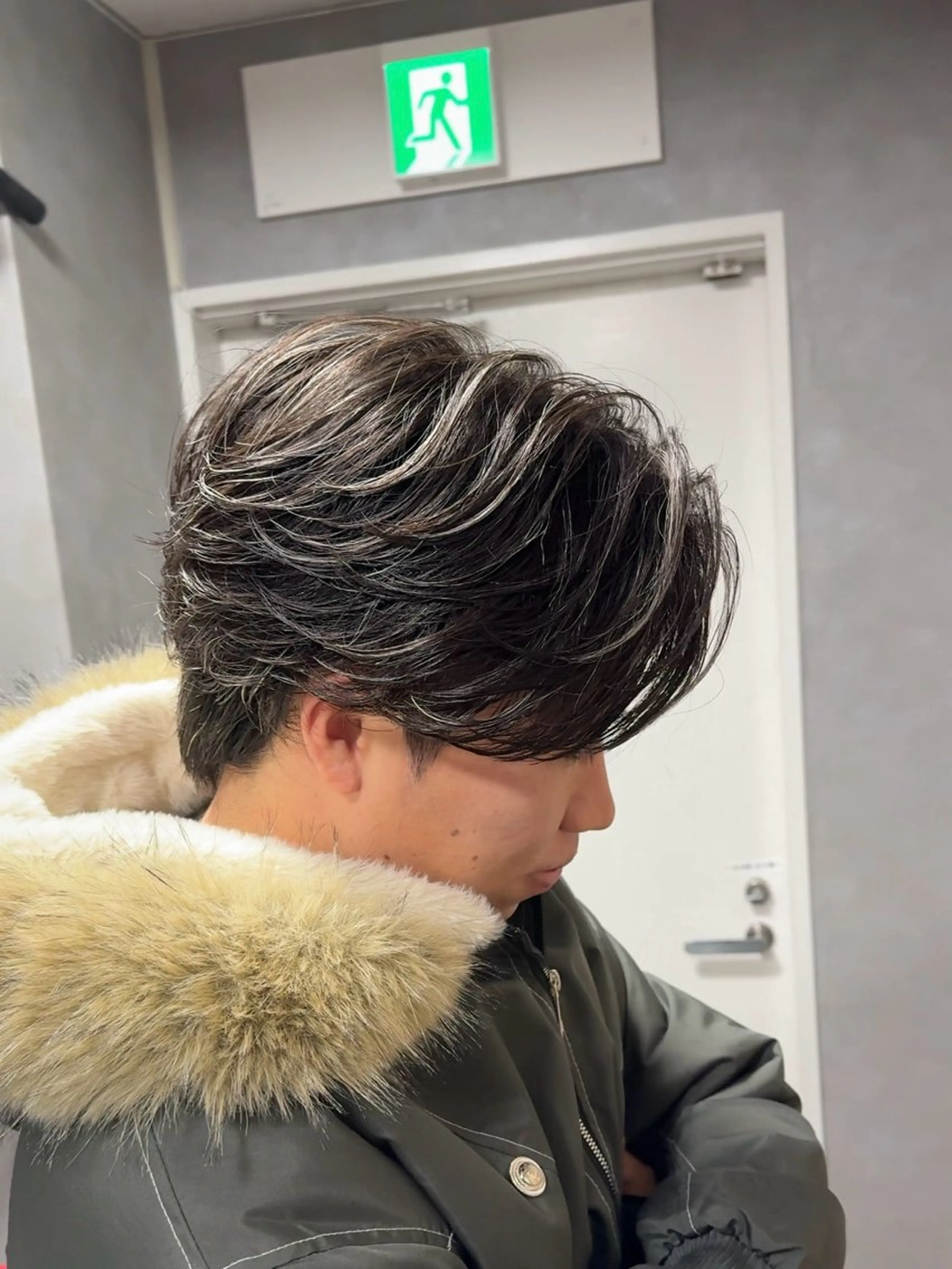 パーマ メンズ カット パーマ 浜野 泰斗のヘアスタイル