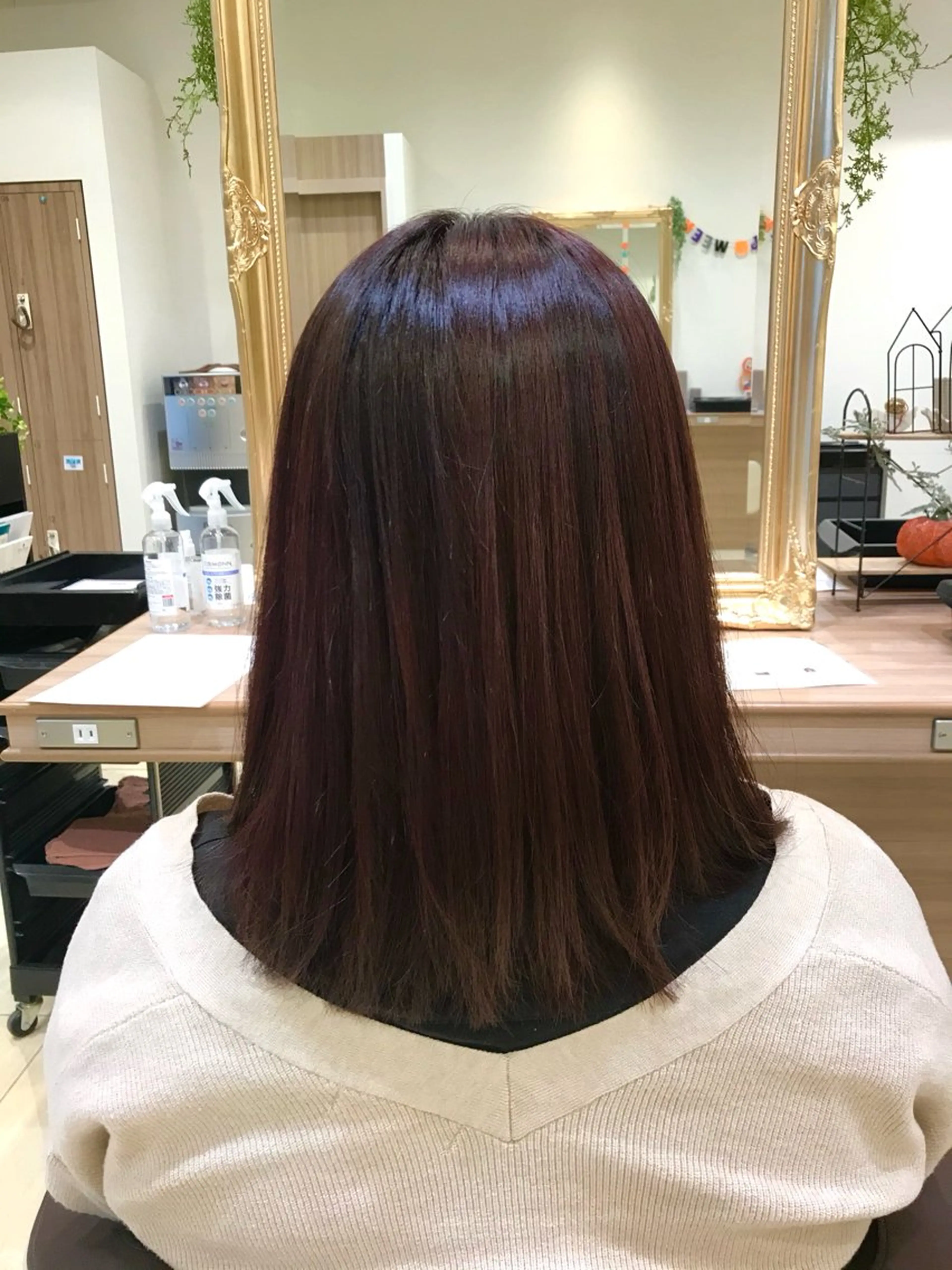 セミロング ヘアカラー 弥生台🌟 YUAのヘアスタイル