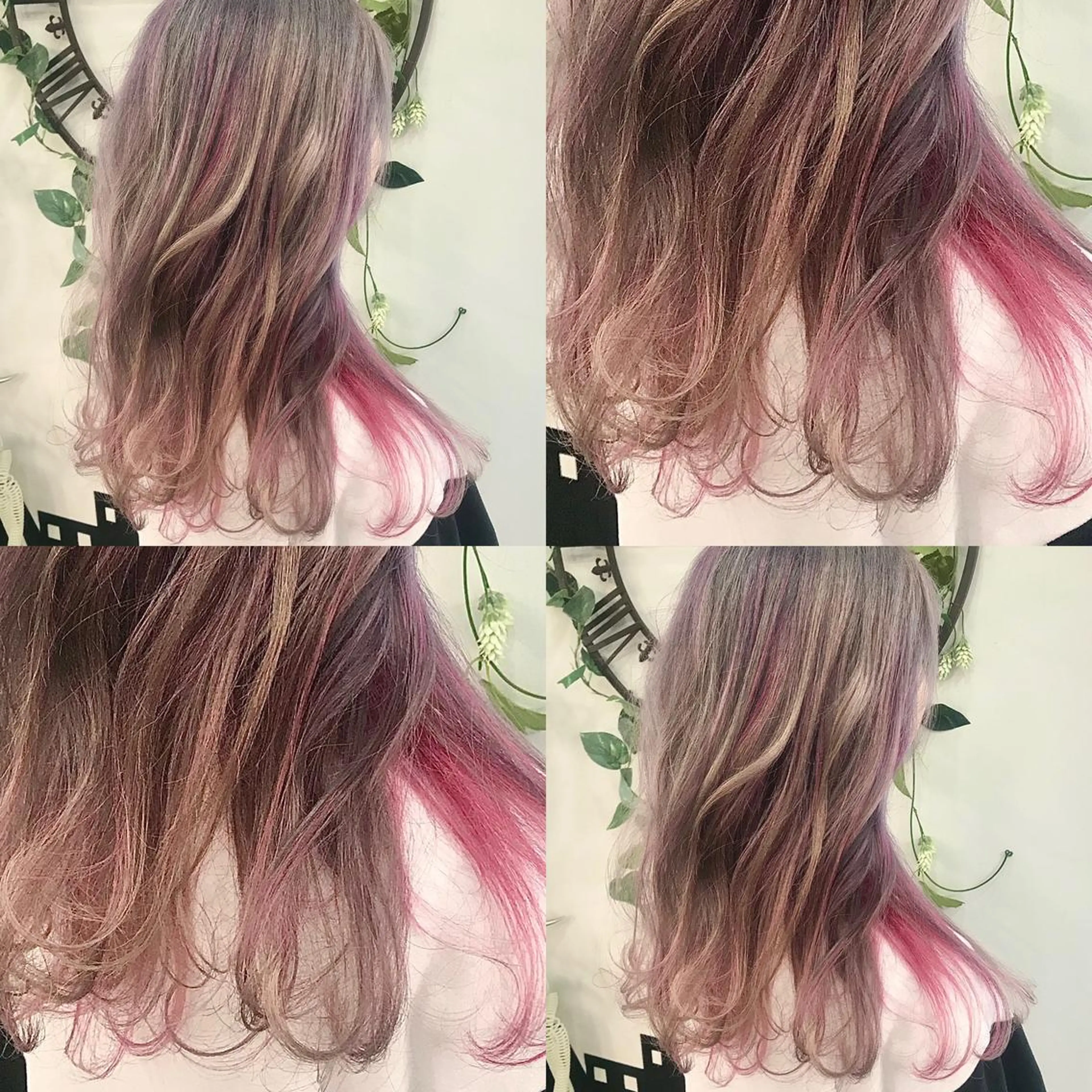 セミロング ハイトーン💫 エクステ💫maiのヘアスタイル