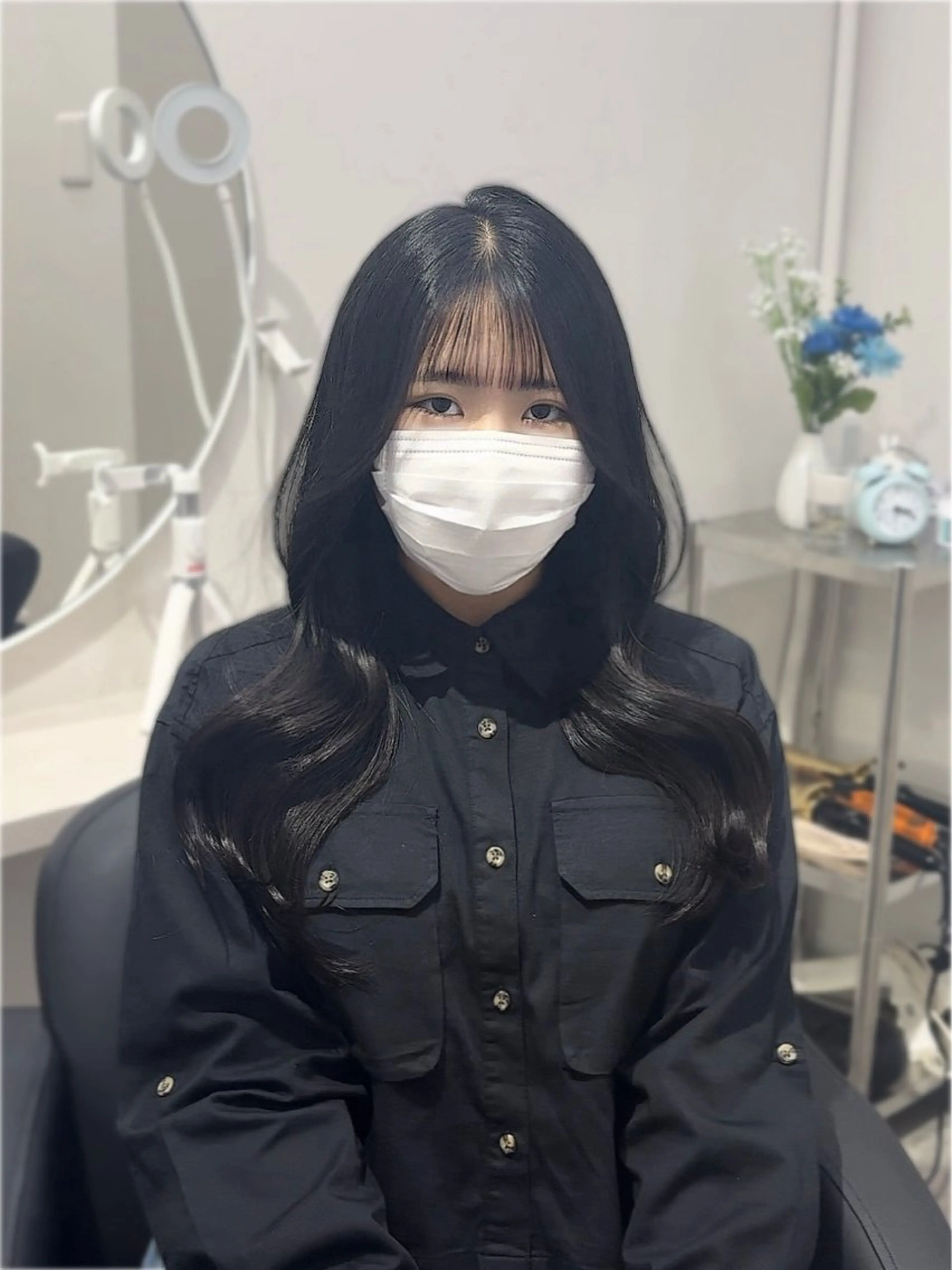 ロング 髪質改善 トリートメント カット トリートメント YUZU🎀顔まわり ×レイヤーカットのヘアスタイル