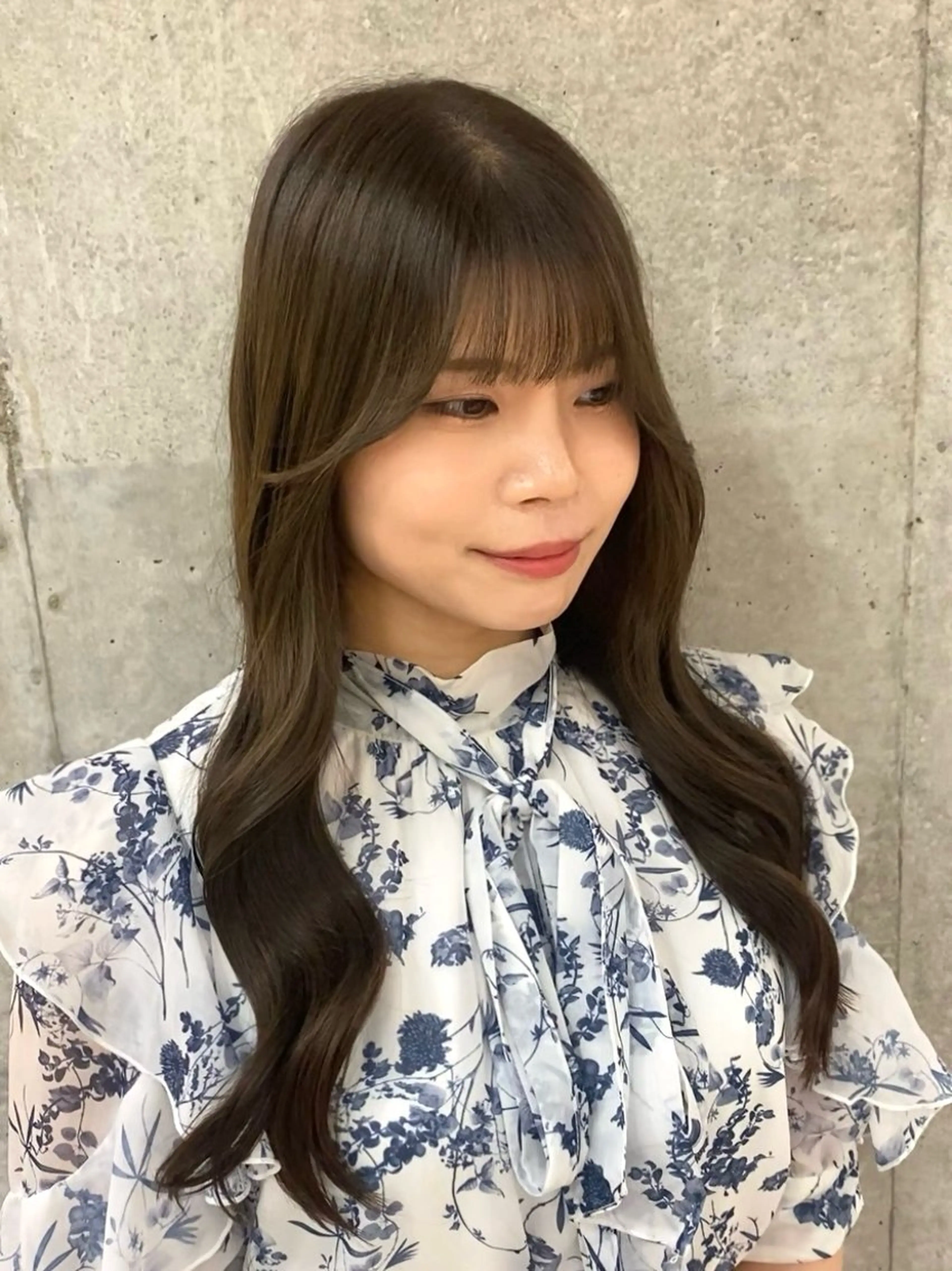 ロング 縮毛矯正 ヘアカラー オリーブ🌿ブリーチ なし◎Azusaのヘアスタイル