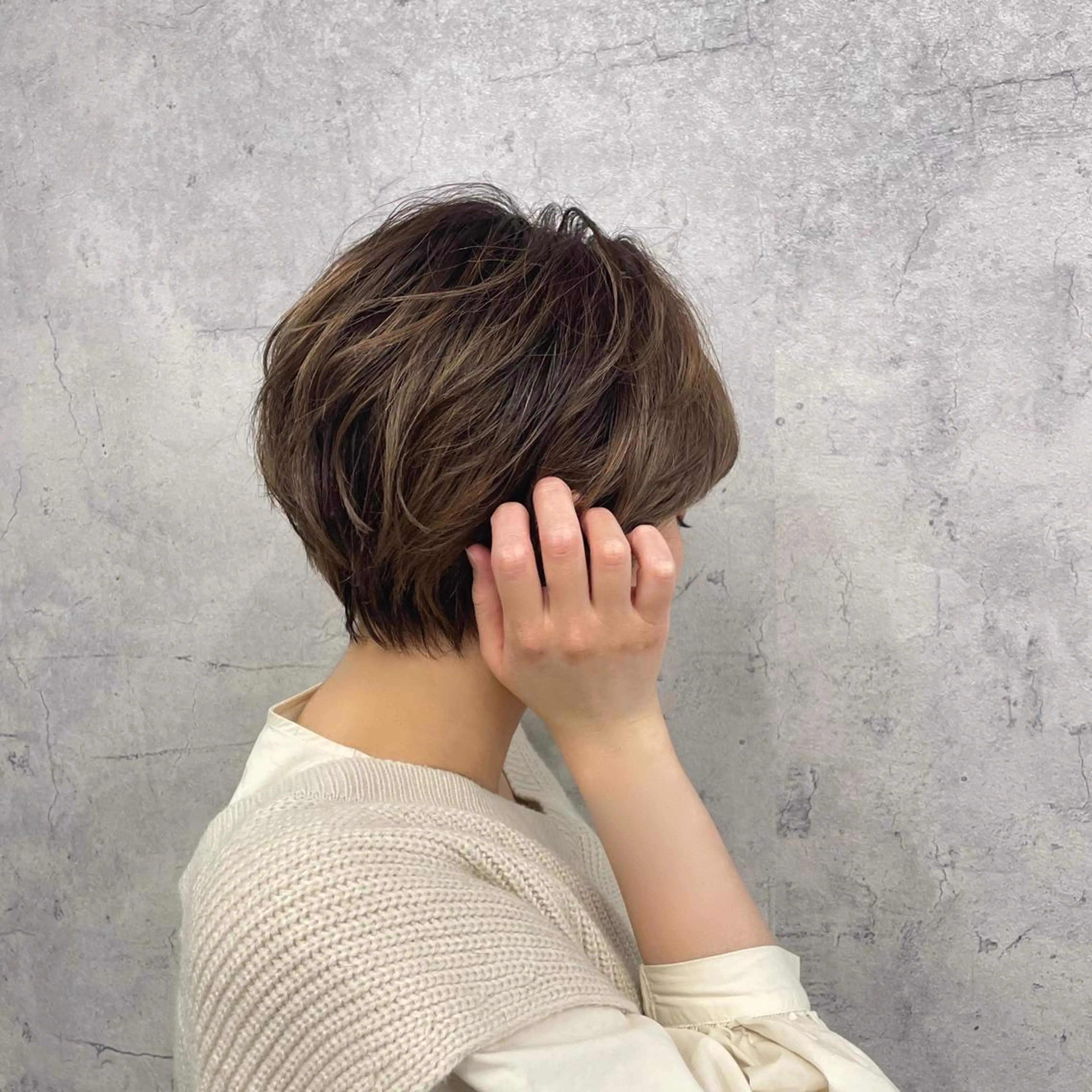 ショート カラー レイヤー×顔周 り×髪質改善/MIUのヘアスタイル