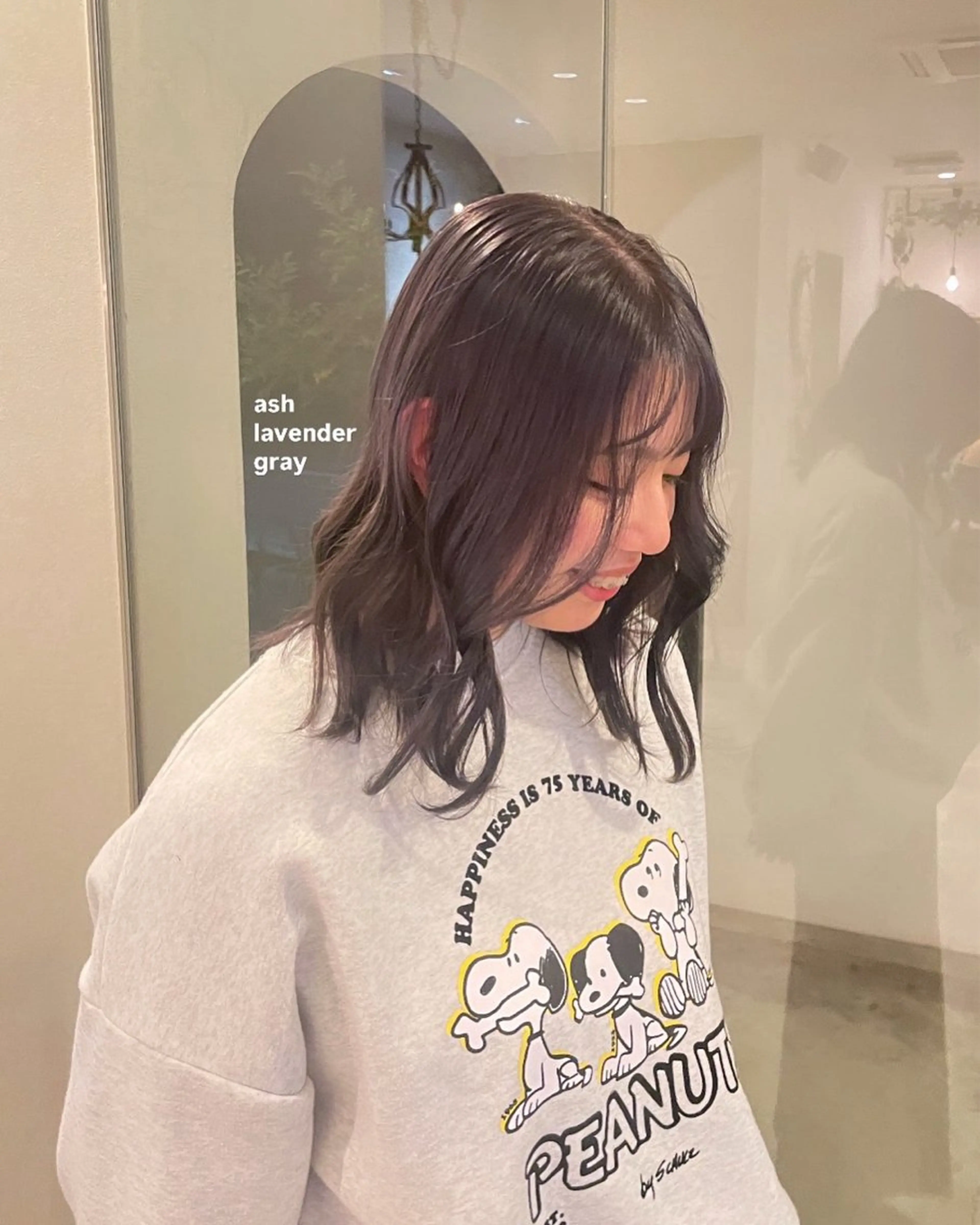 ミディアム 南場 智美のヘアスタイル