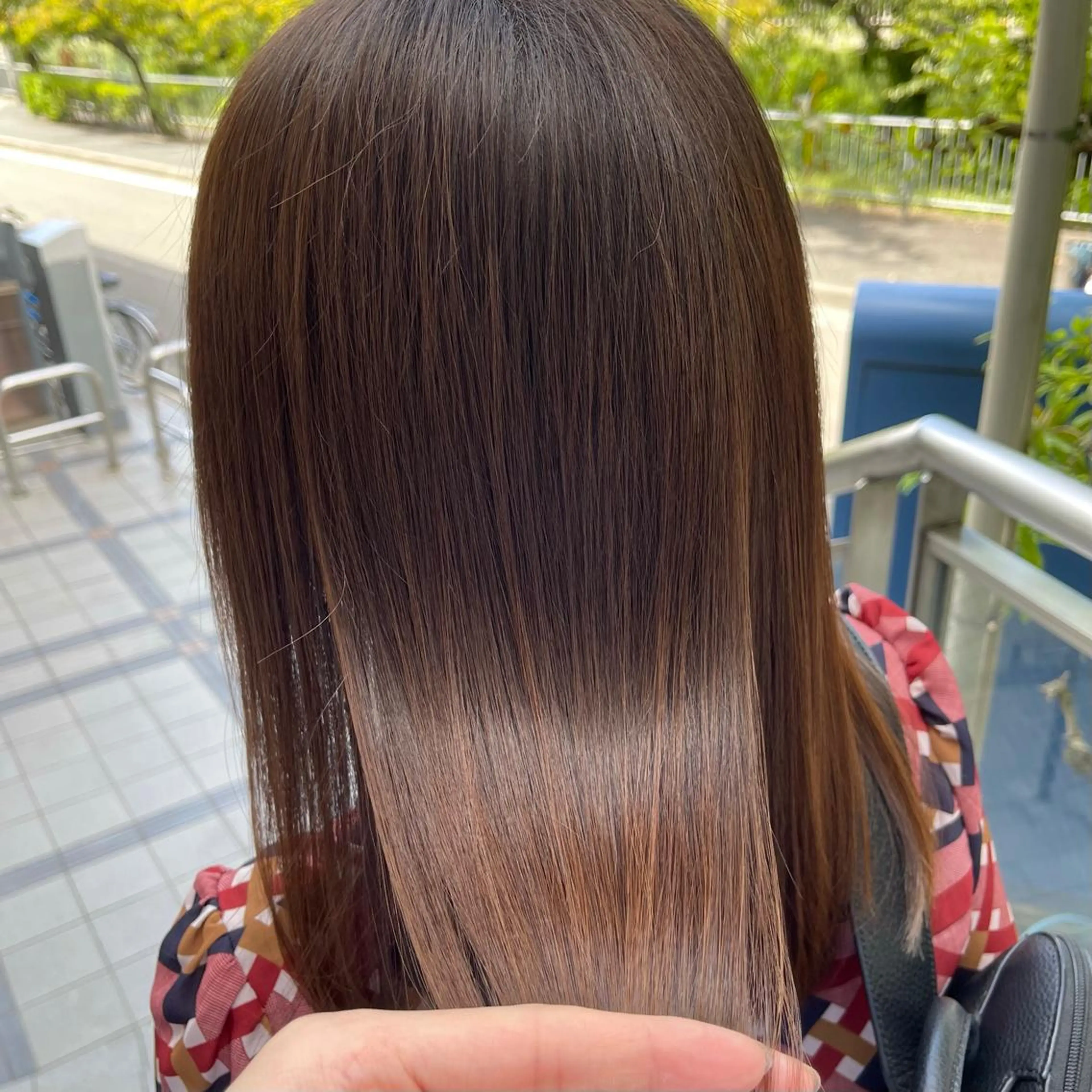 セミロング カラー セミロングパーマ ブリーチ ケアブリーチ ケアカラー ダブルカラー トリートメント 👑髪質改善の匠👑 サンジョウ ユウキのヘアスタイル