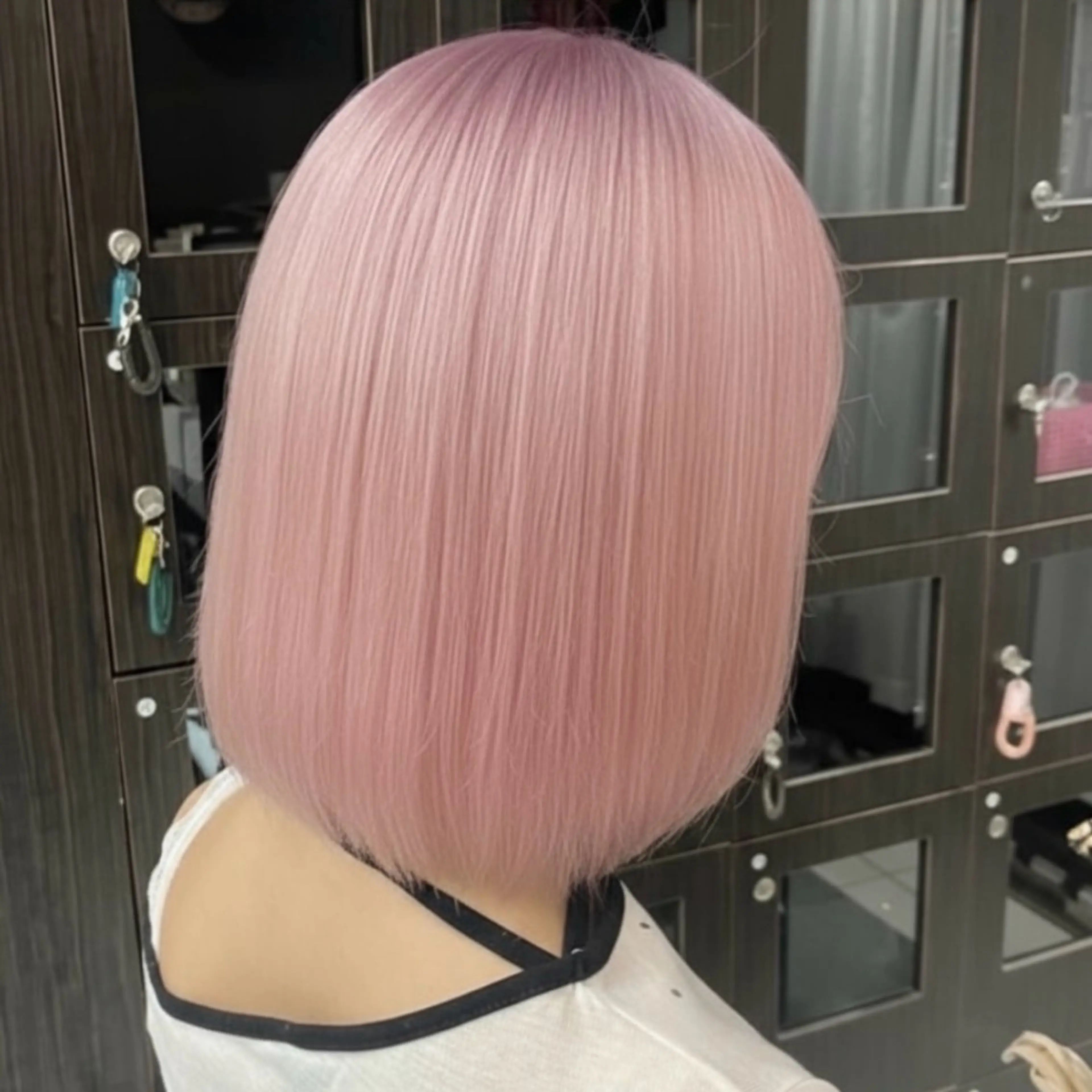 ミディアム カラー ブリーチ ピンクカラー ホワイトピンク ヘアカラー 🫧ハイトーン/ ペールカラー🕊♡雛のヘアスタイル