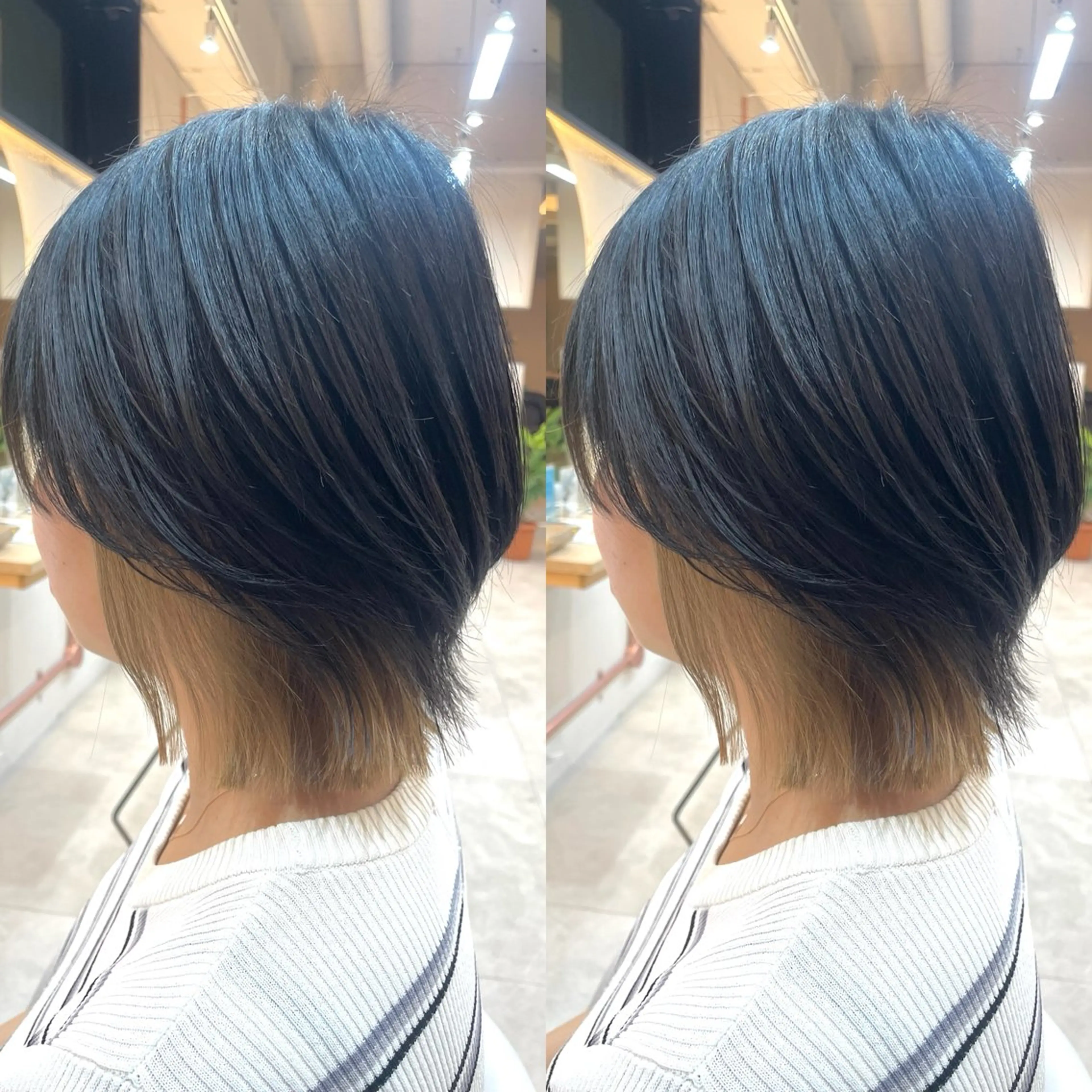 ショート カラー カット ヘアカラー トリートメント ヘアセット ブリーチ無しダブル カラー🦕まどかのヘアスタイル