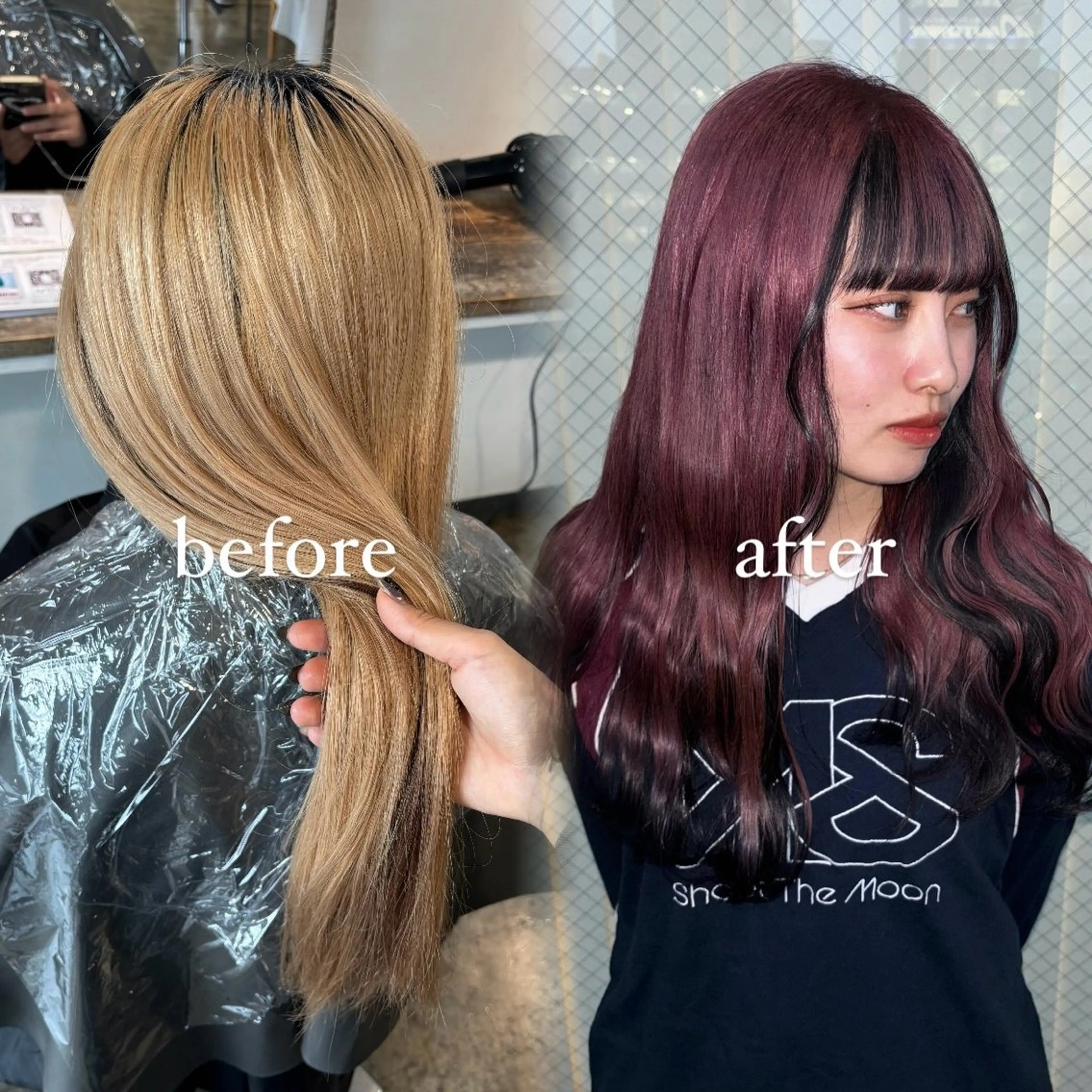 セミロング カラー 💫miyu💫デザ インカラー/アレンジのヘアスタイル