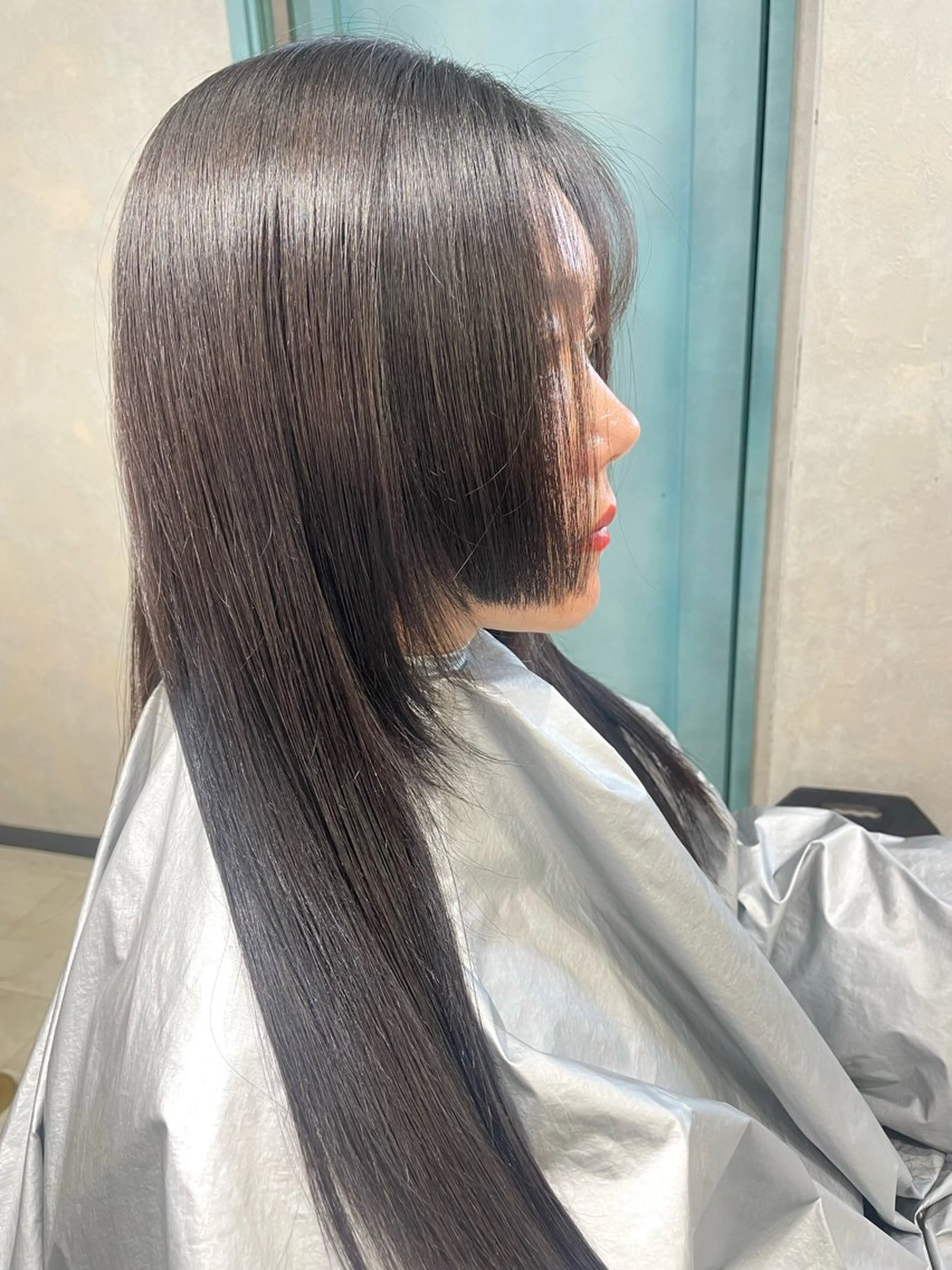 ロング デザインカット 顔周りカット 髪質改善 トリートメント 海外ヘア🇺🇸✨ 恵比寿　MIYUKIのヘアスタイル