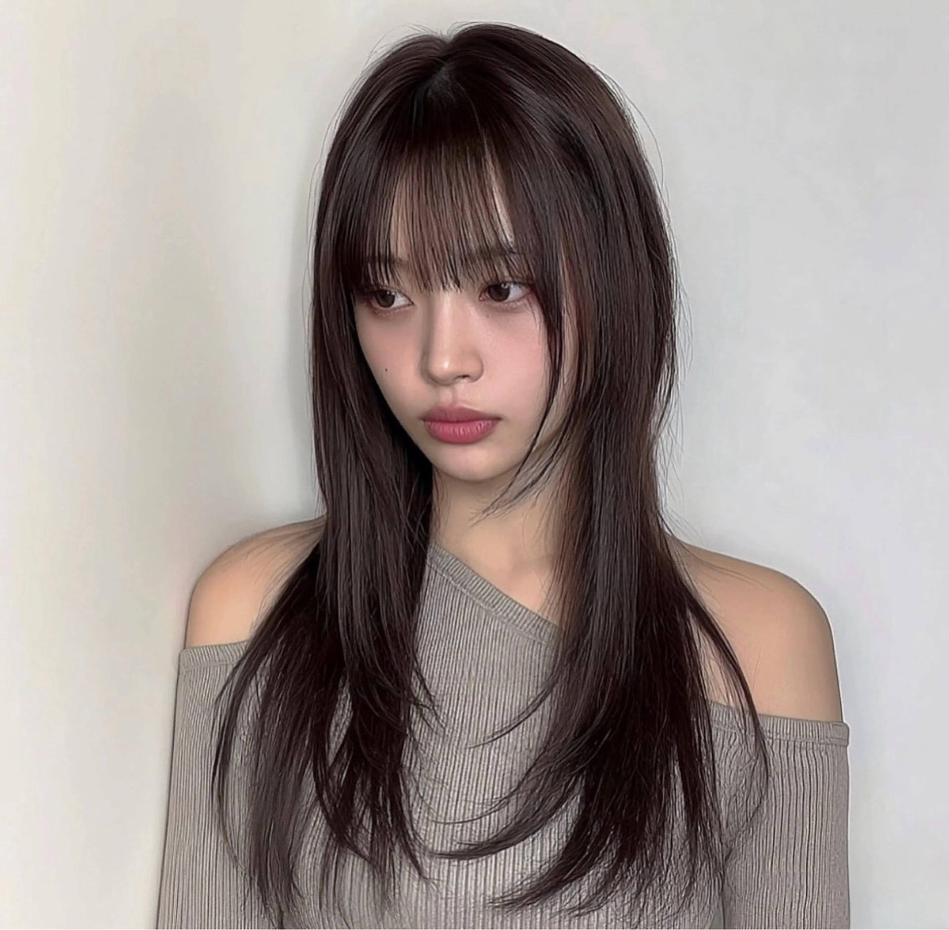 ロング カラー カット ヘアカラー トリートメント 本場の韓国ヘア 🇰🇷 中尾 崇人のヘアスタイル