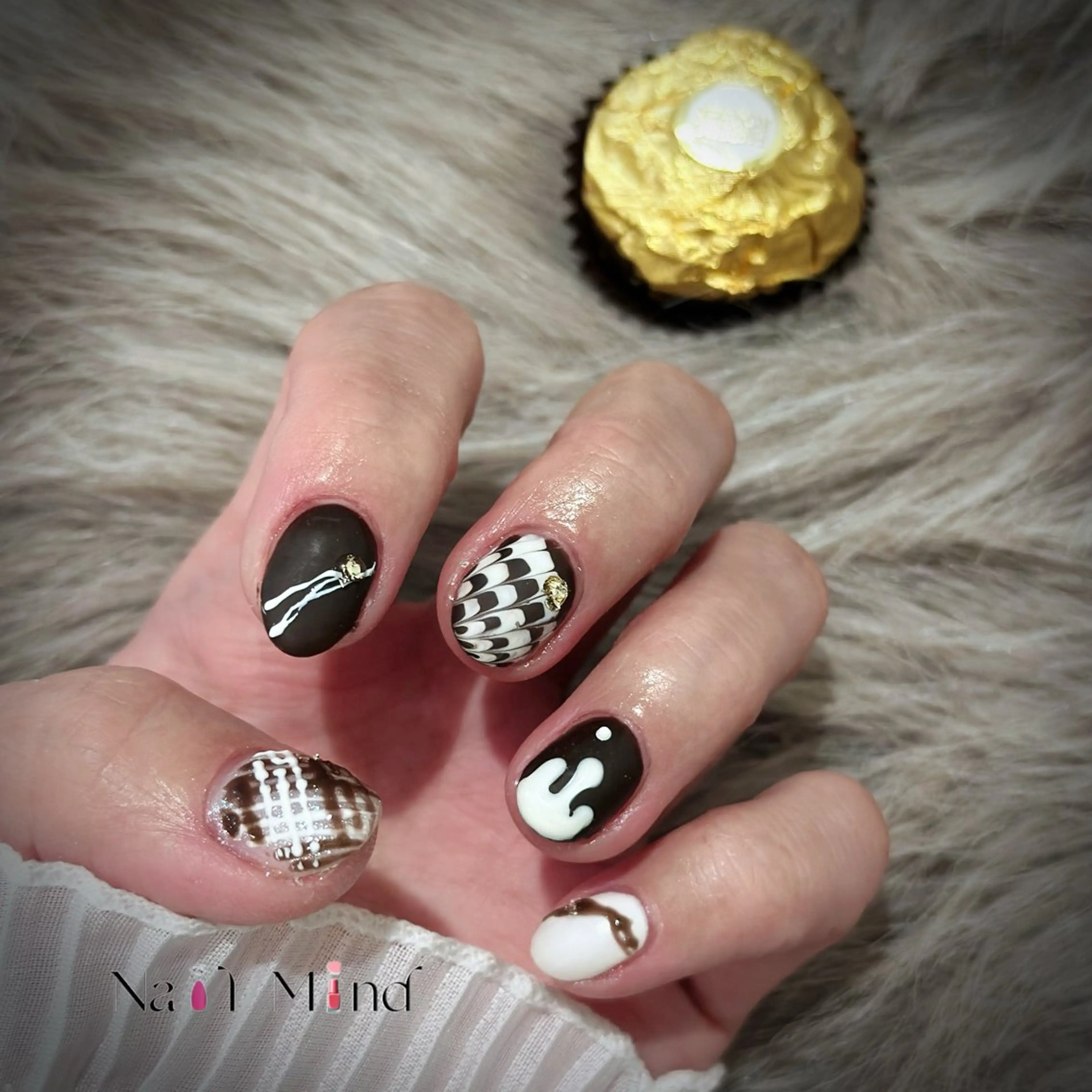 ネイル バレンタイン ハンドネイル Nail Mind (NaONail）のネイルデザイン