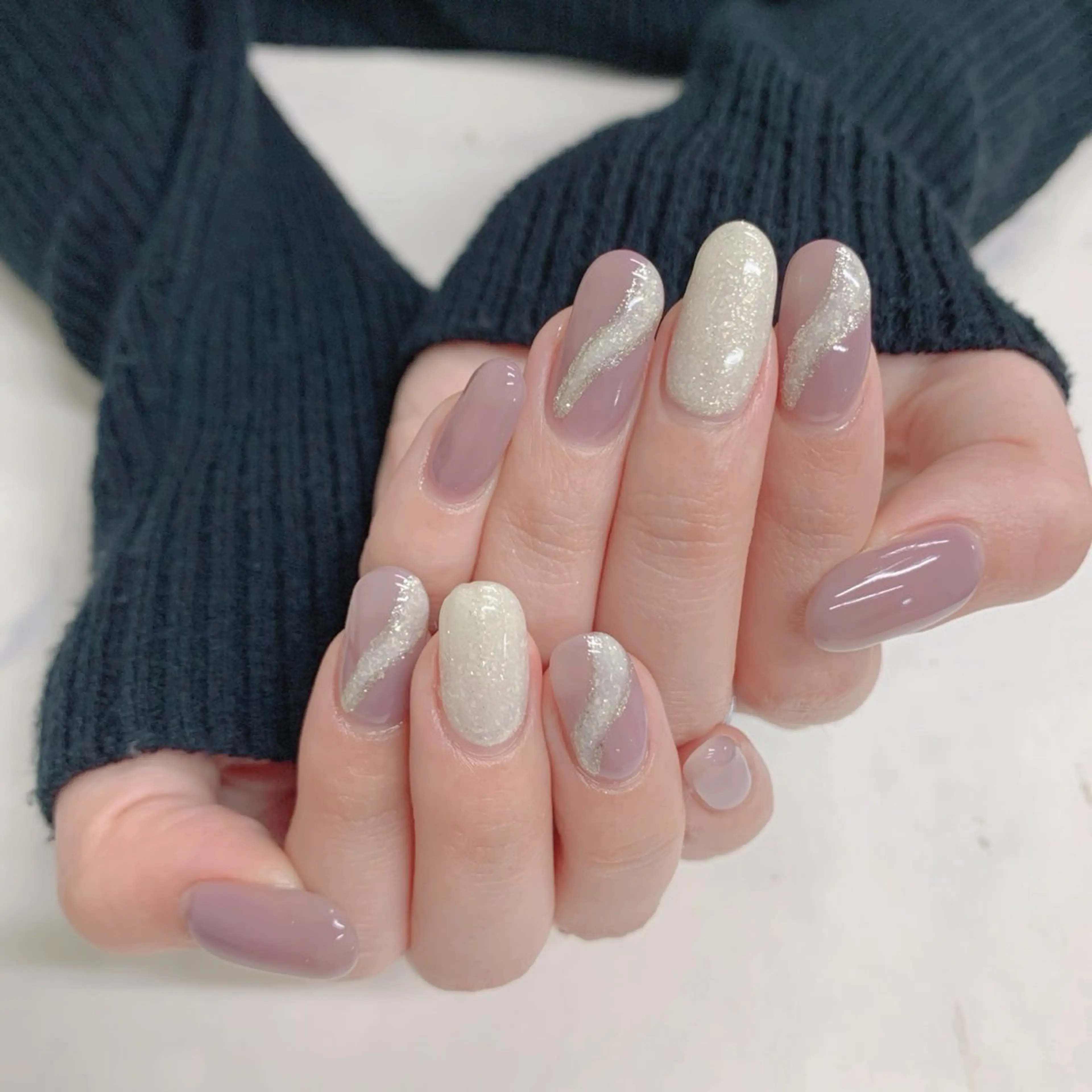 ネイル ラメ(グリッター) メンズネイル ニュアンスネイル ハンドネイル ハンドケア Beauty Salon Ace（ネイルサロン　エース）所属・池袋フィルイン Ace♡Nailのネイルデザイン